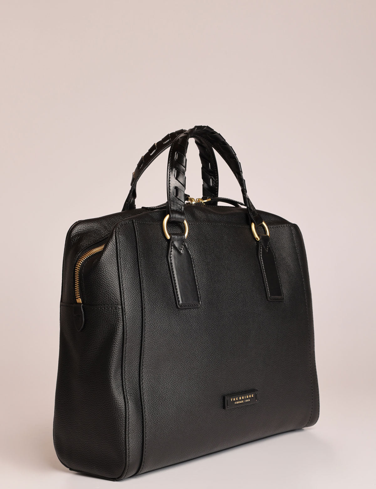 The Bridge Ines briefcase with braided handles