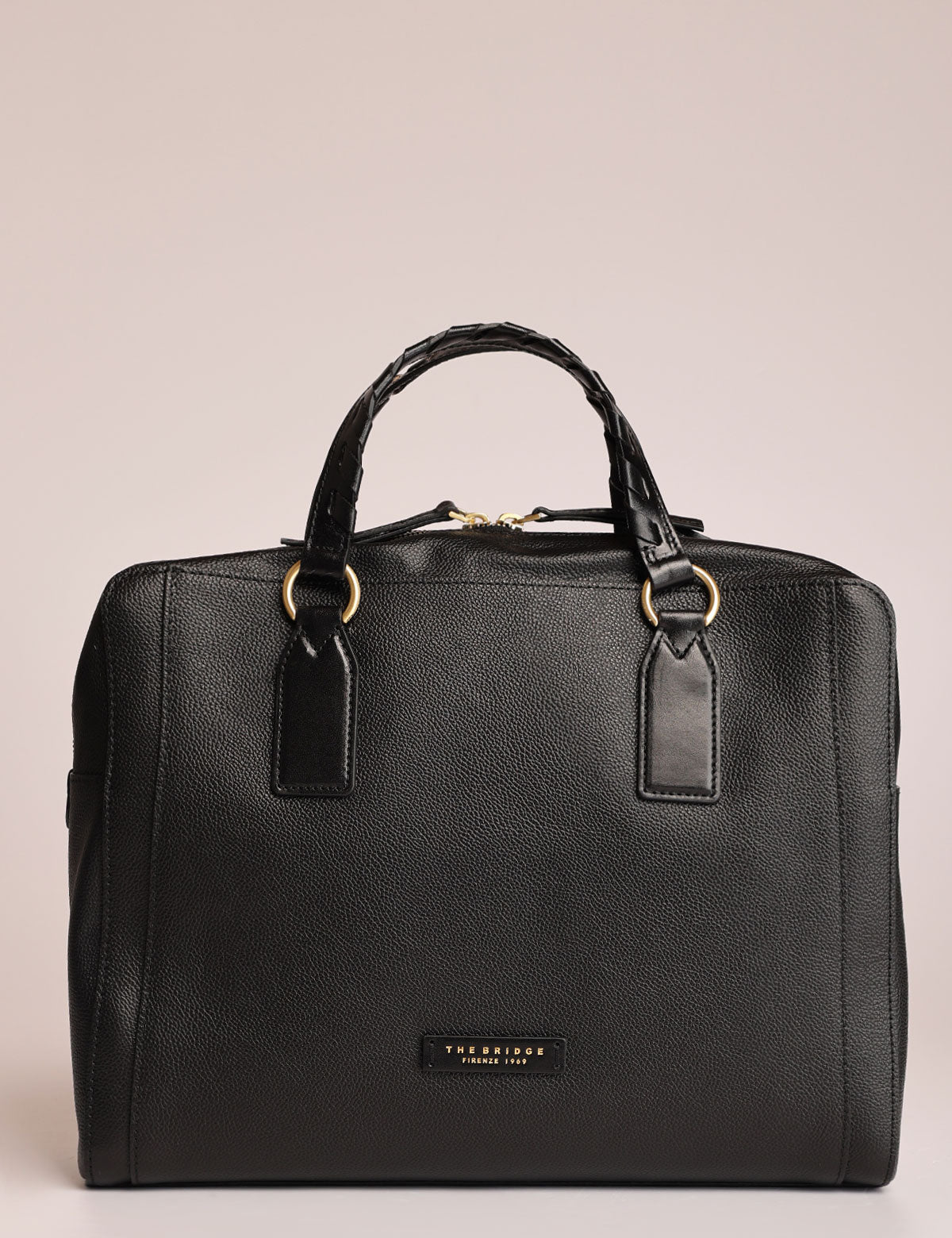 The Bridge Ines briefcase with braided handles