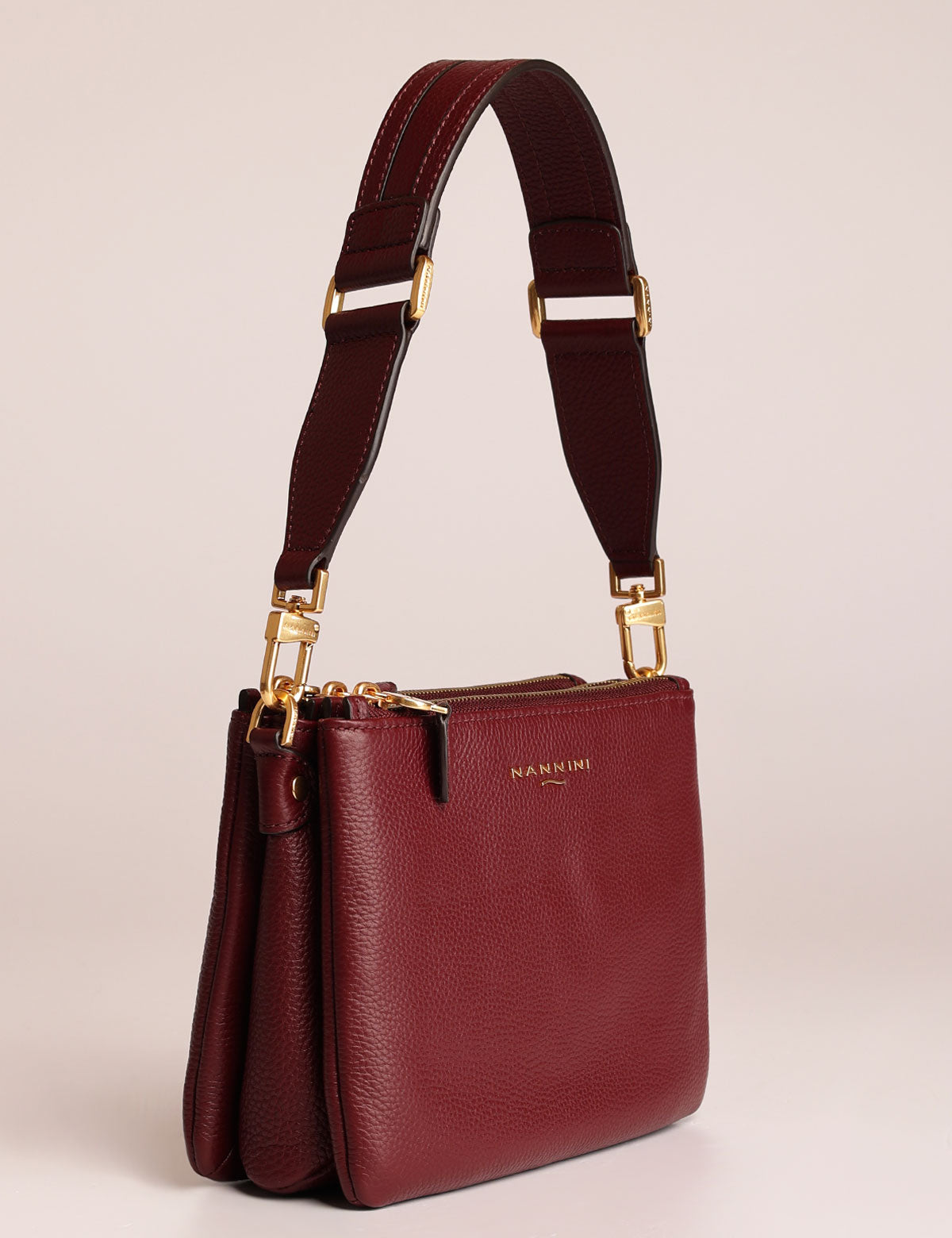Nannini Bice three-compartment shoulder bag