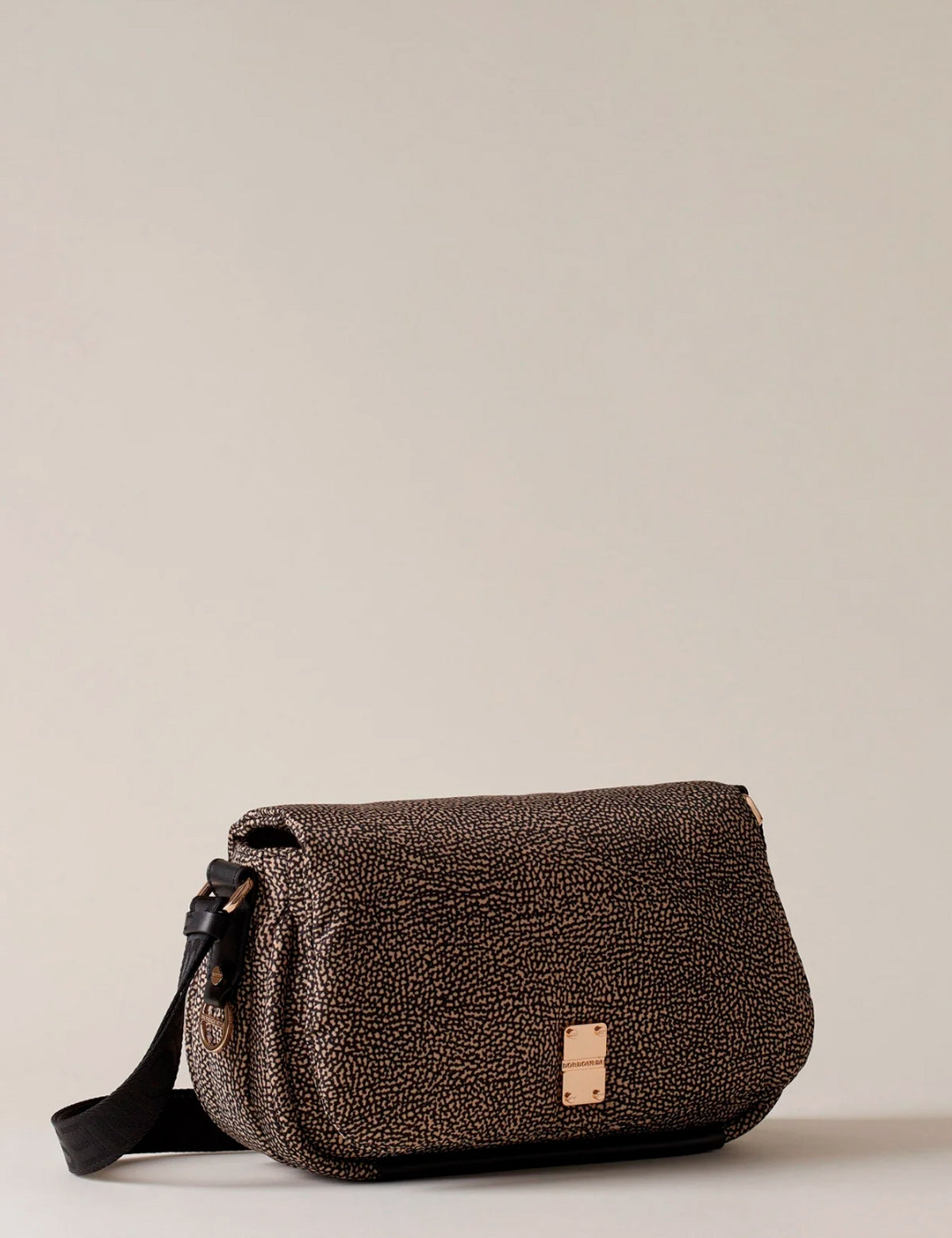 Borbonese Cahier Medium Flap Shoulder Bag