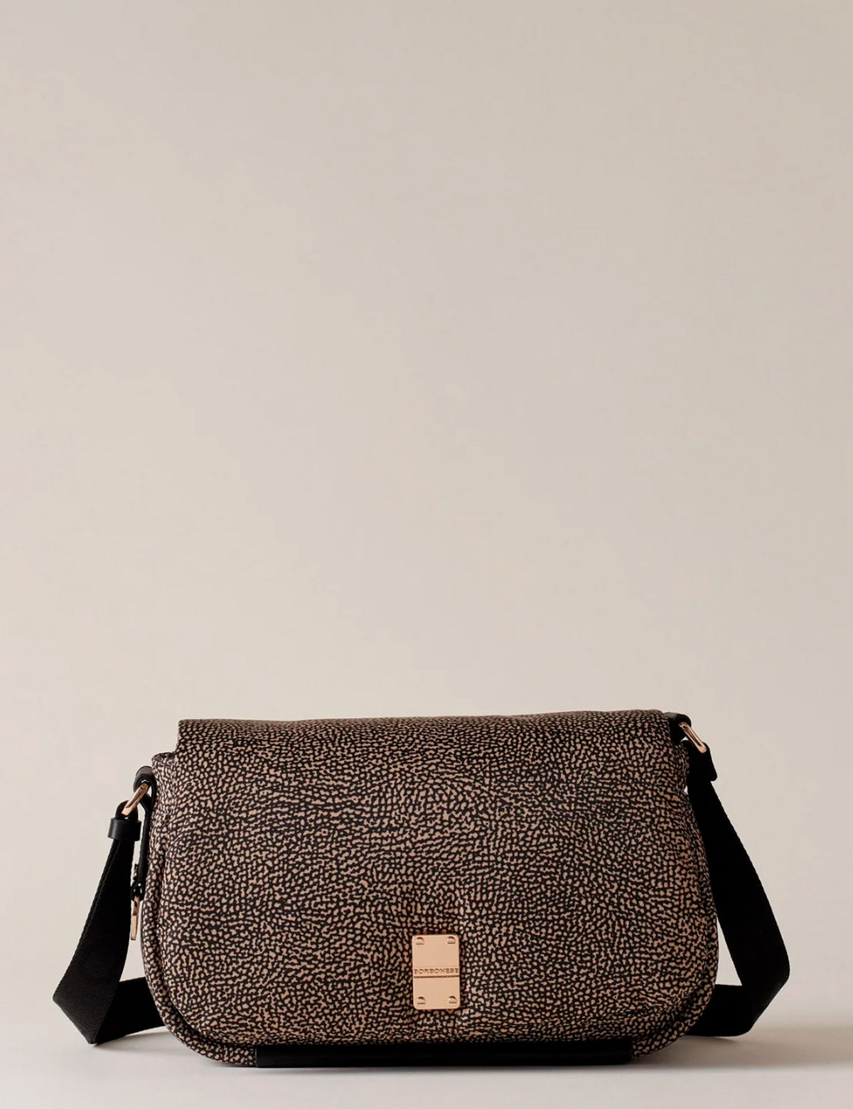Borbonese Cahier Medium Flap Shoulder Bag