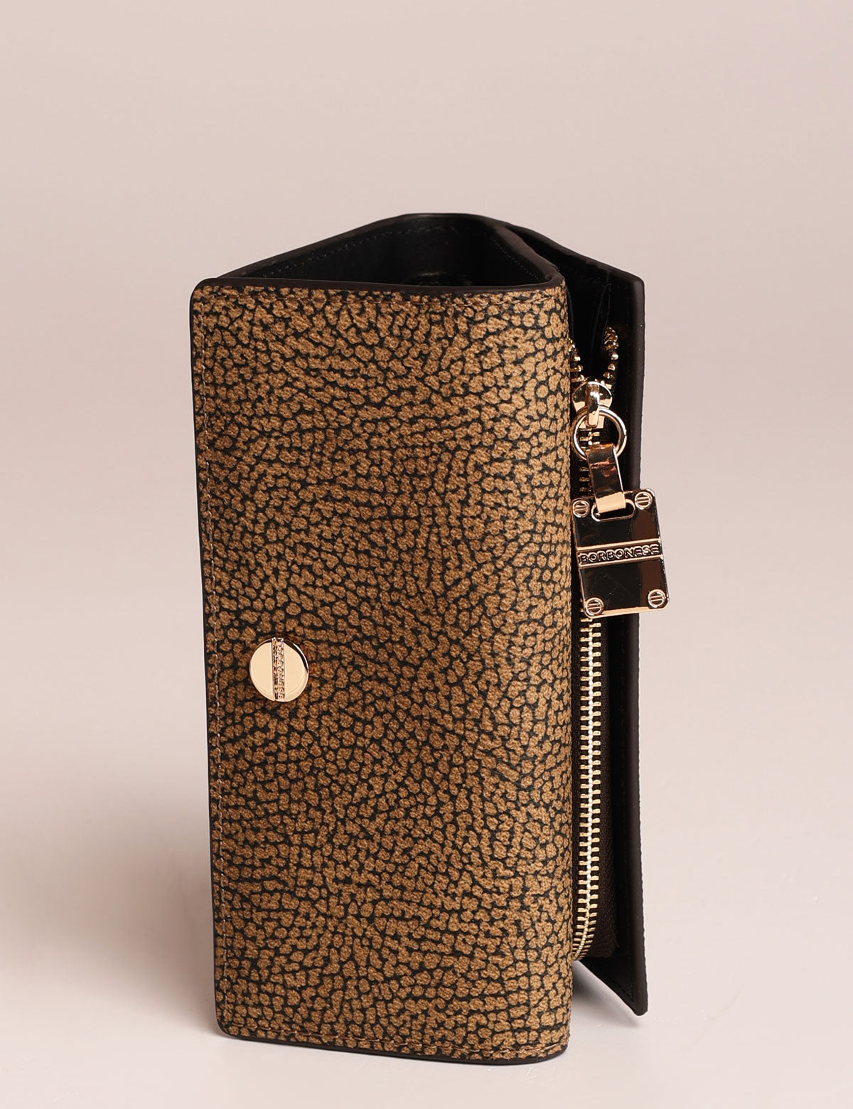 Borbonese Vite Coated Wallet with External Coin Purse