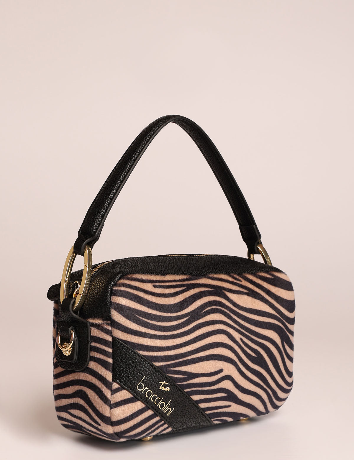 Borsa a spalla Braccialini Jinny Animalier con tracolla