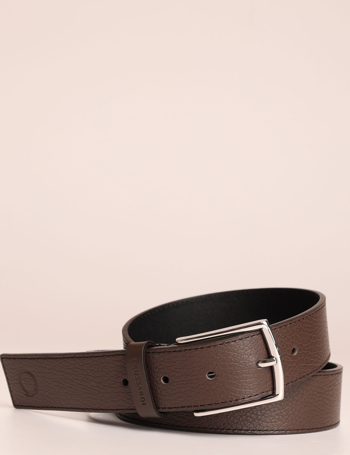 Cintura uomo Trussardi con fibbia quadrata