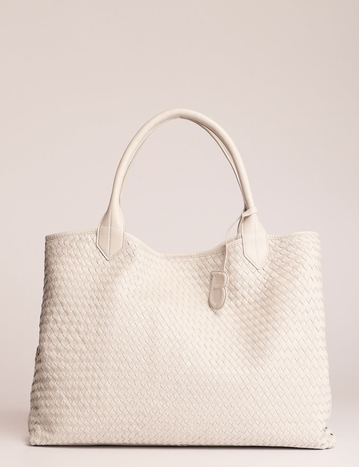 Shopper Tosca Blu Agata in pelle intrecciata