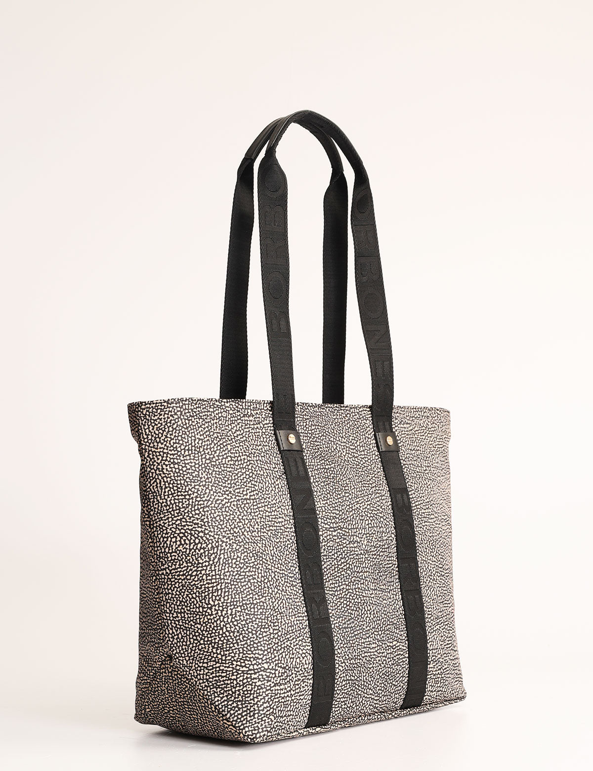 Borbonese Eco Line Einkaufstasche mit OP-Aufdruck