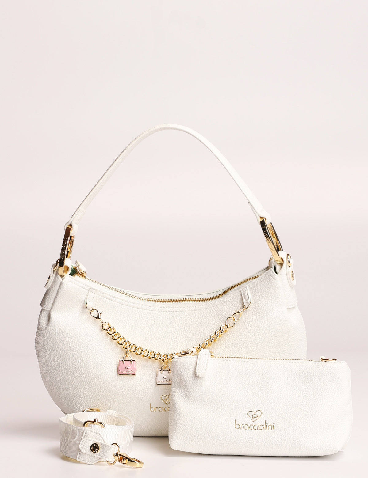 Borsa a spalla Braccialini Beth con charms