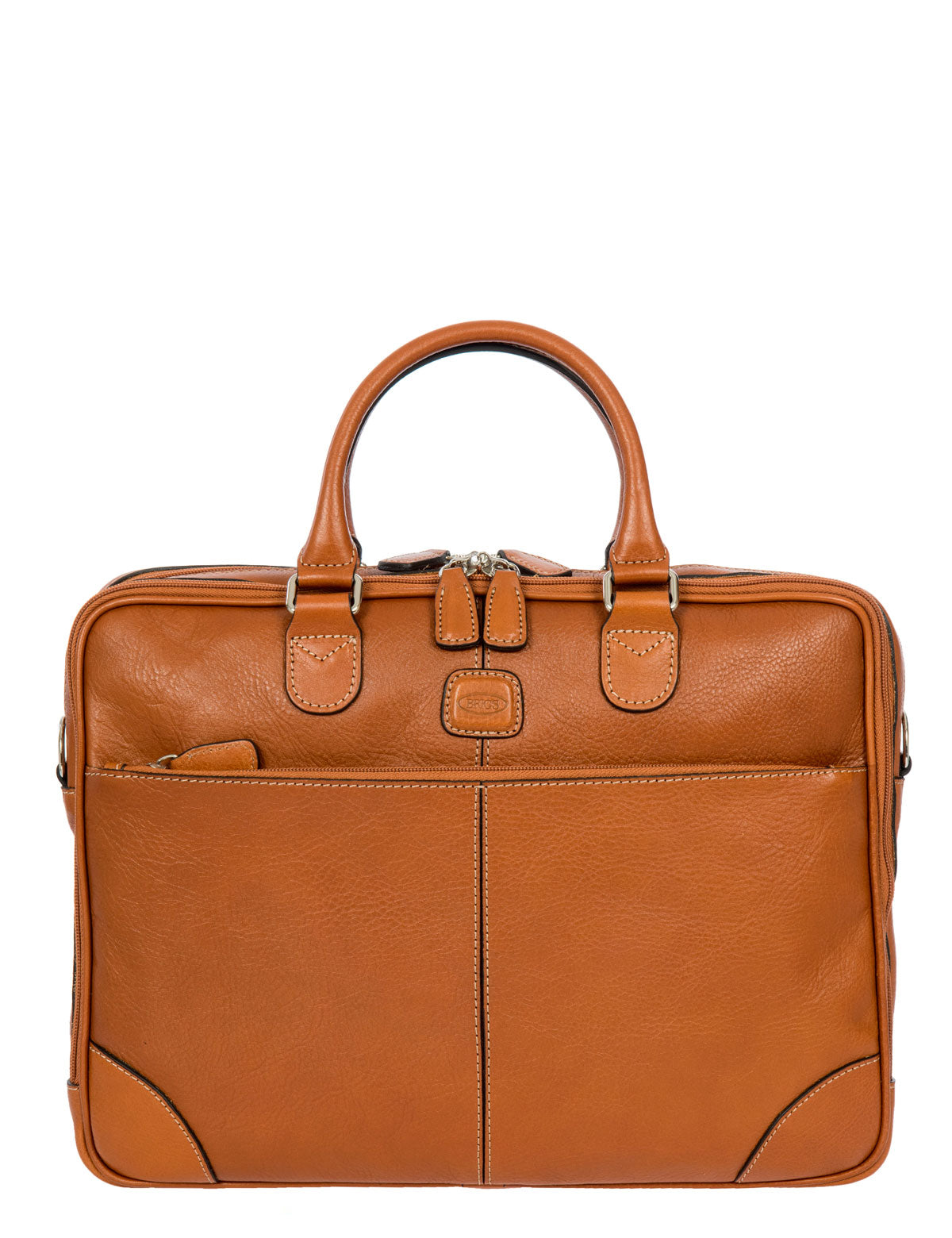 Bric's Life Leather 15'' Double Compartment Briefcase