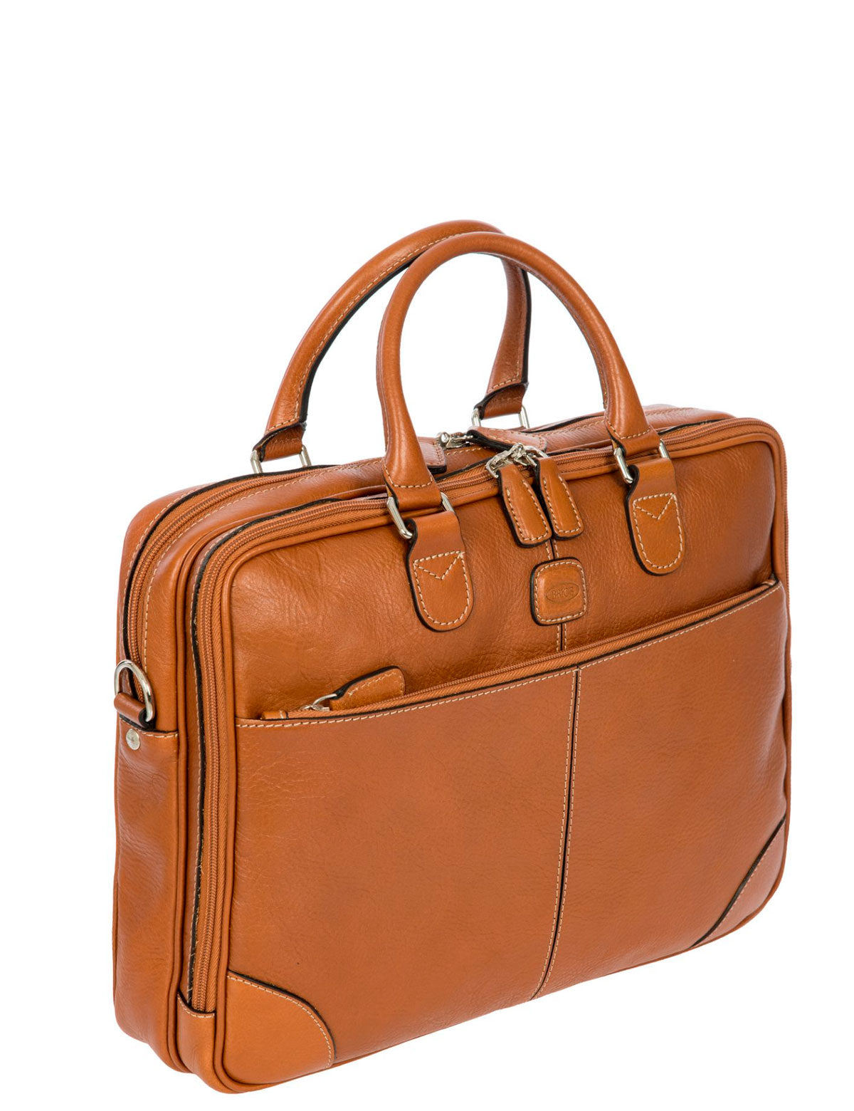Bric's Life Leather 15'' Double Compartment Briefcase