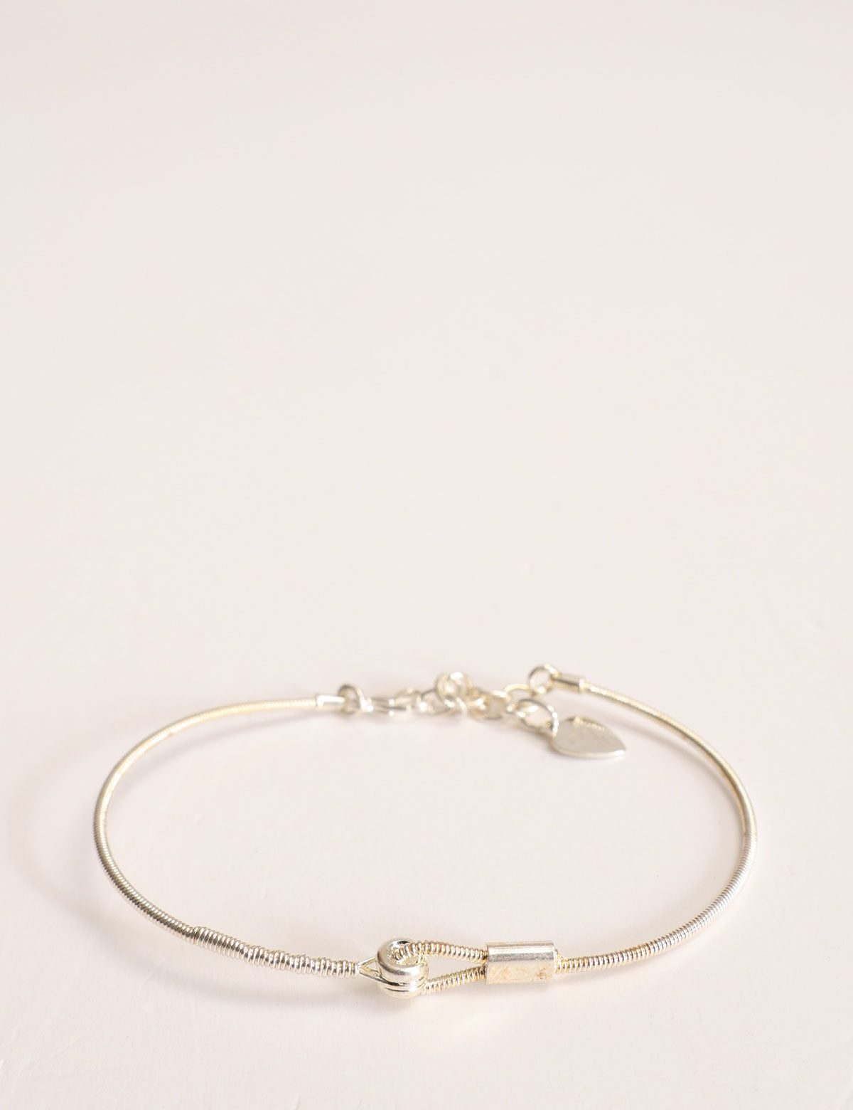 Bracciale Sing a Song orizzontale in corda di chitarra argento