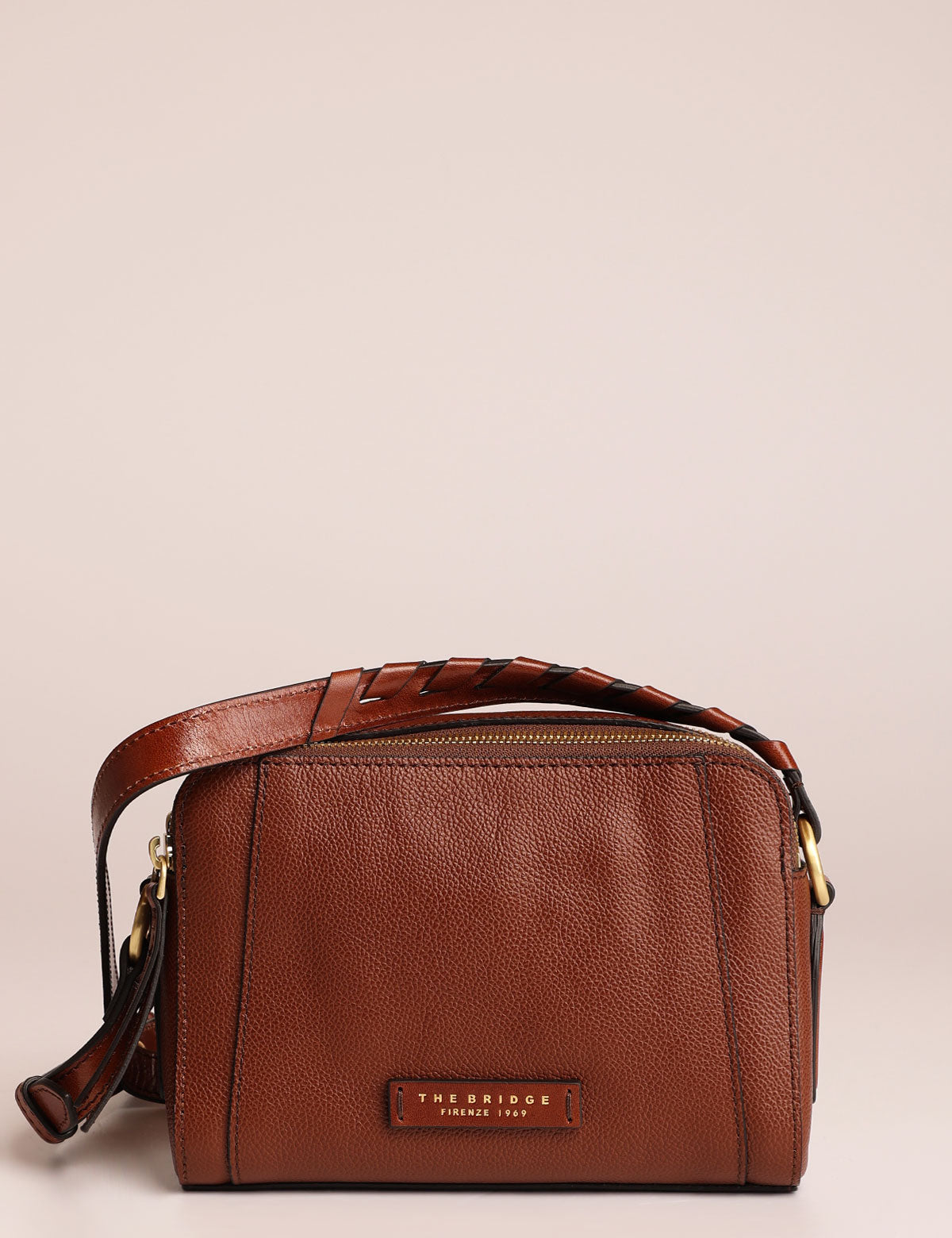 Tracolla The Bridge Ines camera case doppia zip