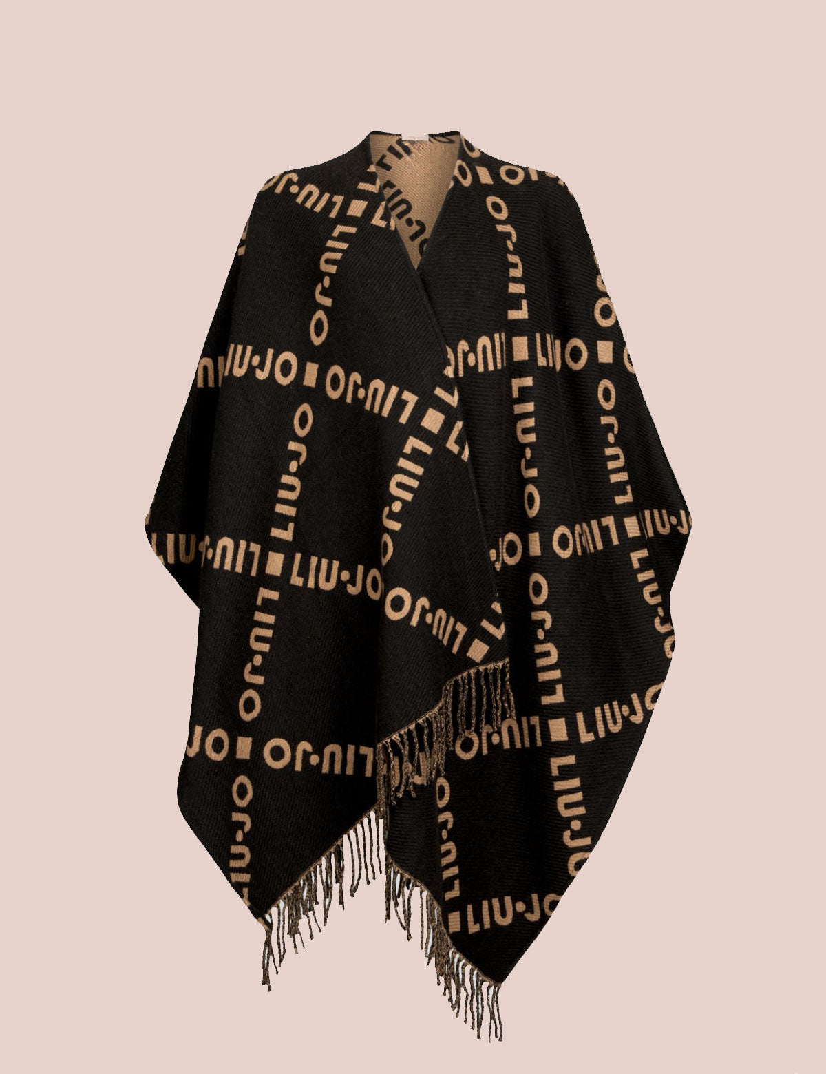 Poncho Liu Jo logato con frange