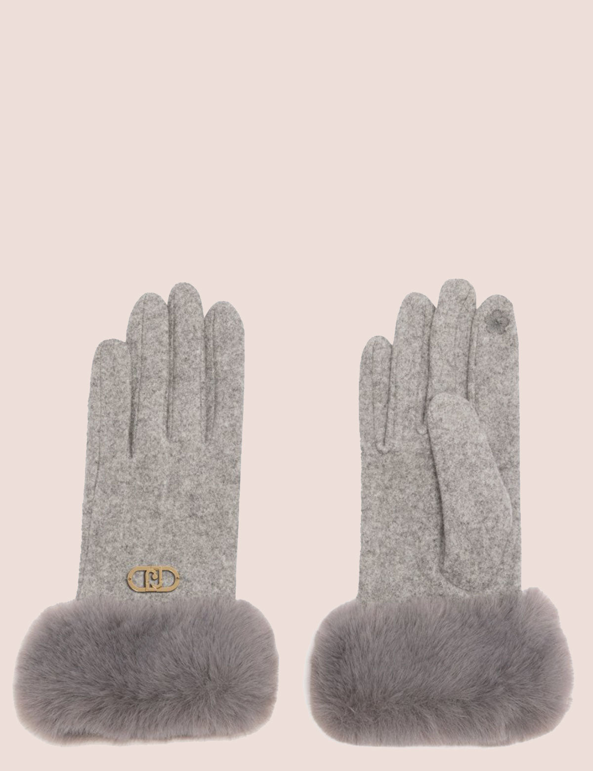 Guanti Liu Jo touch con ecopelliccia