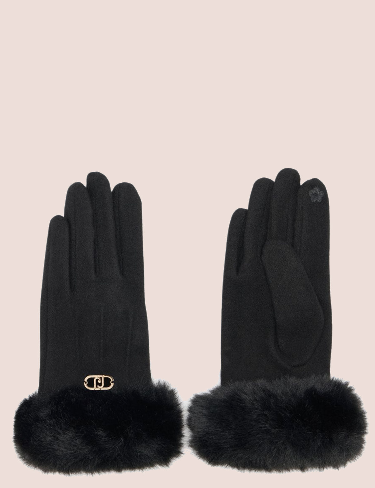 Guanti Liu Jo touch con ecopelliccia
