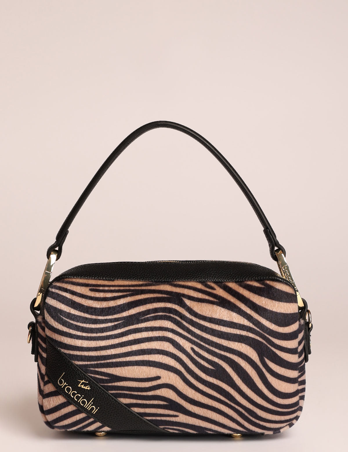 Borsa a spalla Braccialini Jinny Animalier con tracolla