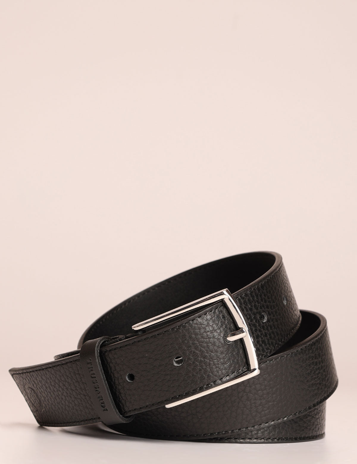 Cintura uomo Trussardi con fibbia quadrata