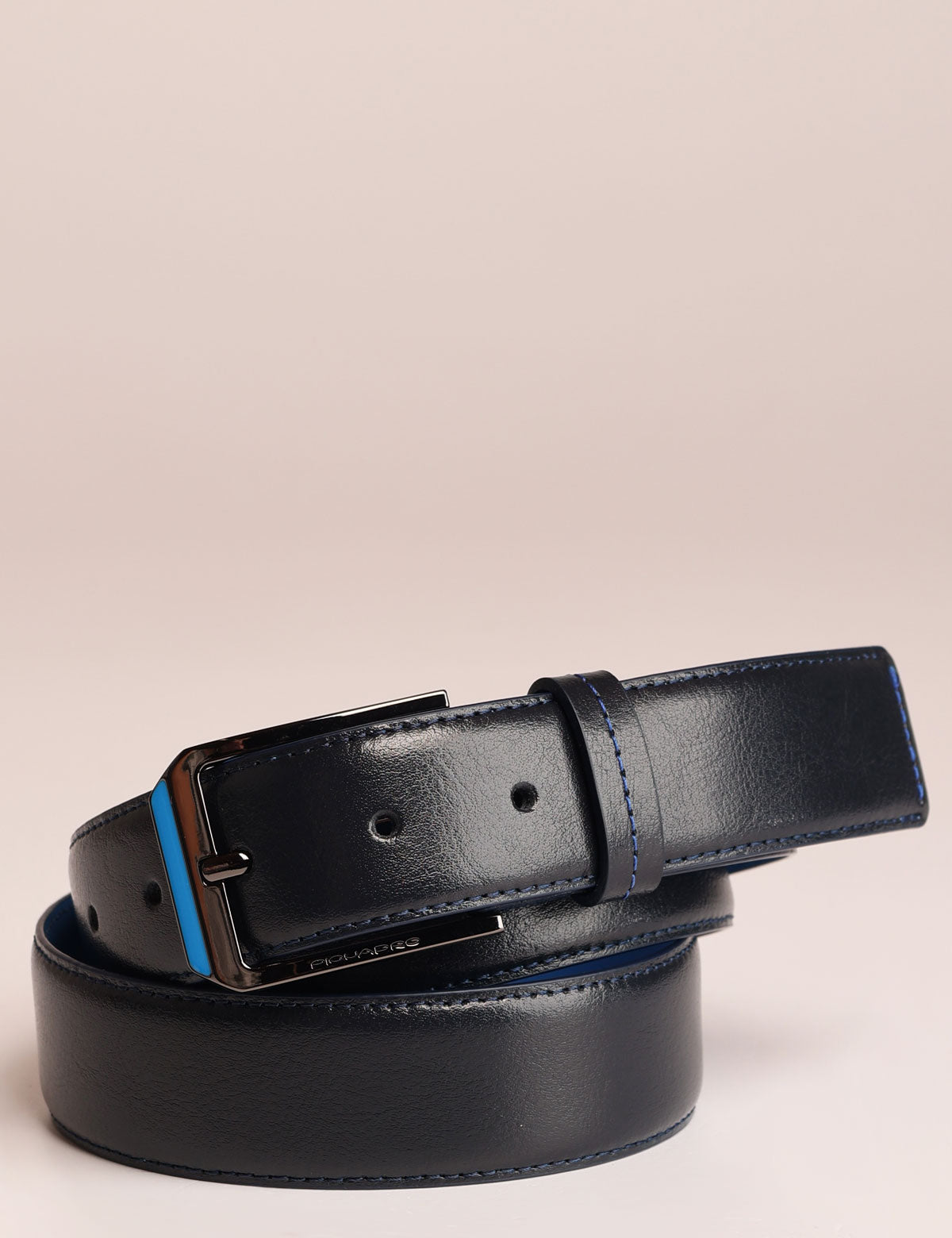 Cintura Piquadro Blue Square con fibbia cromata