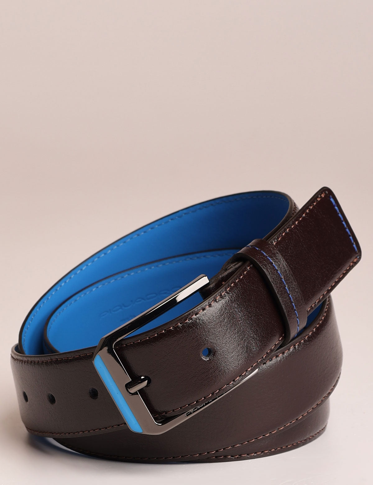 Cintura Piquadro Blue Square con fibbia cromata