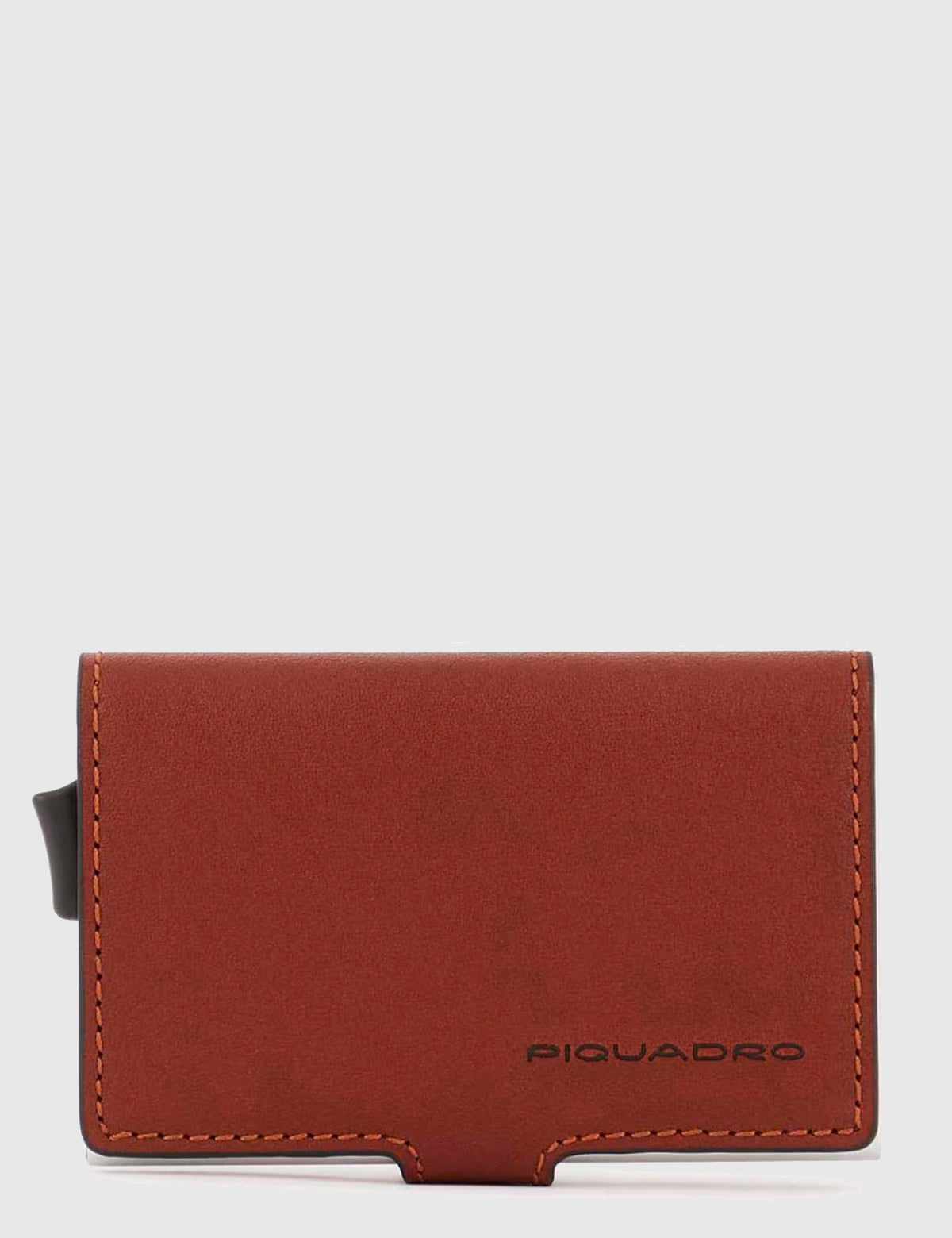 Porta carte Piquadro Black Square in metallo con sliding system