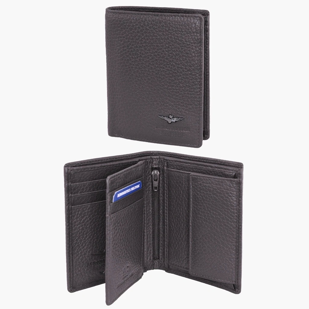 Aeronautica Militare Soft Vertical Wallet with Flyer