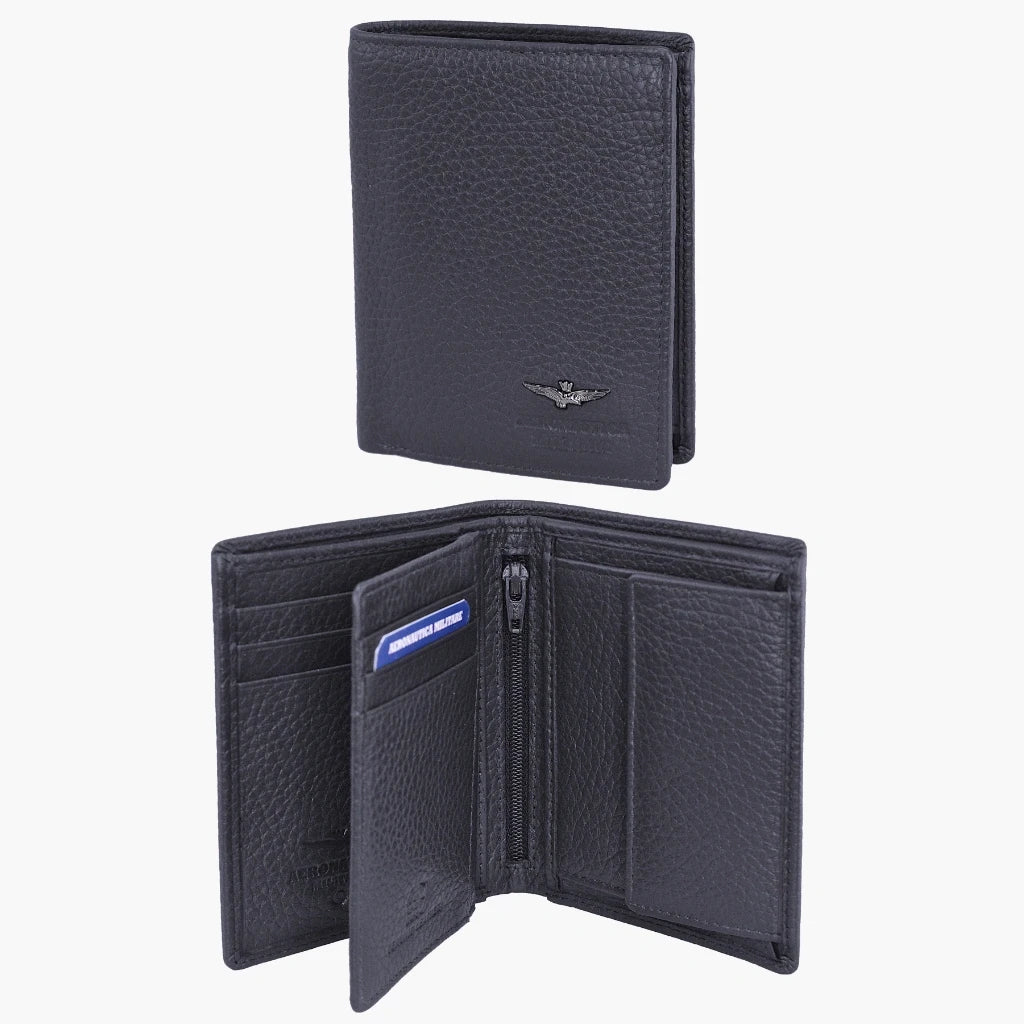 Aeronautica Militare Soft Vertical Wallet with Flyer