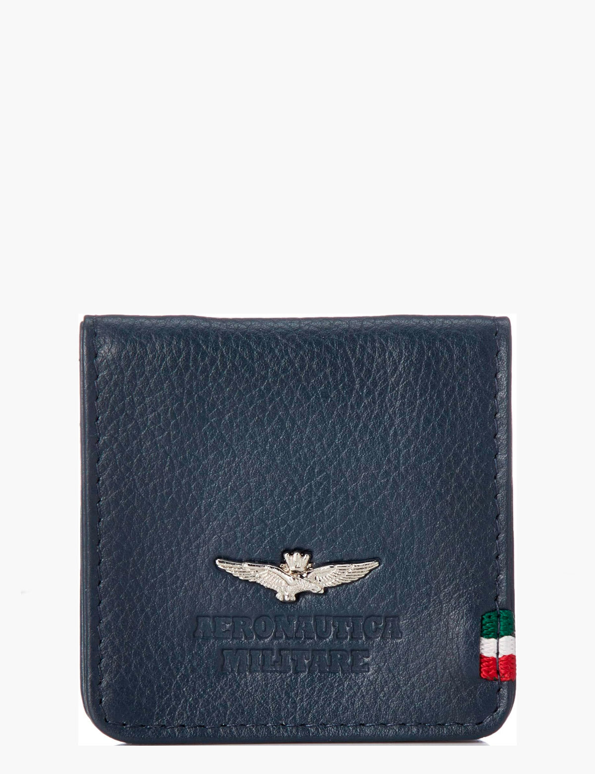 Aeronautica Militare Flag Leather Coin Purse