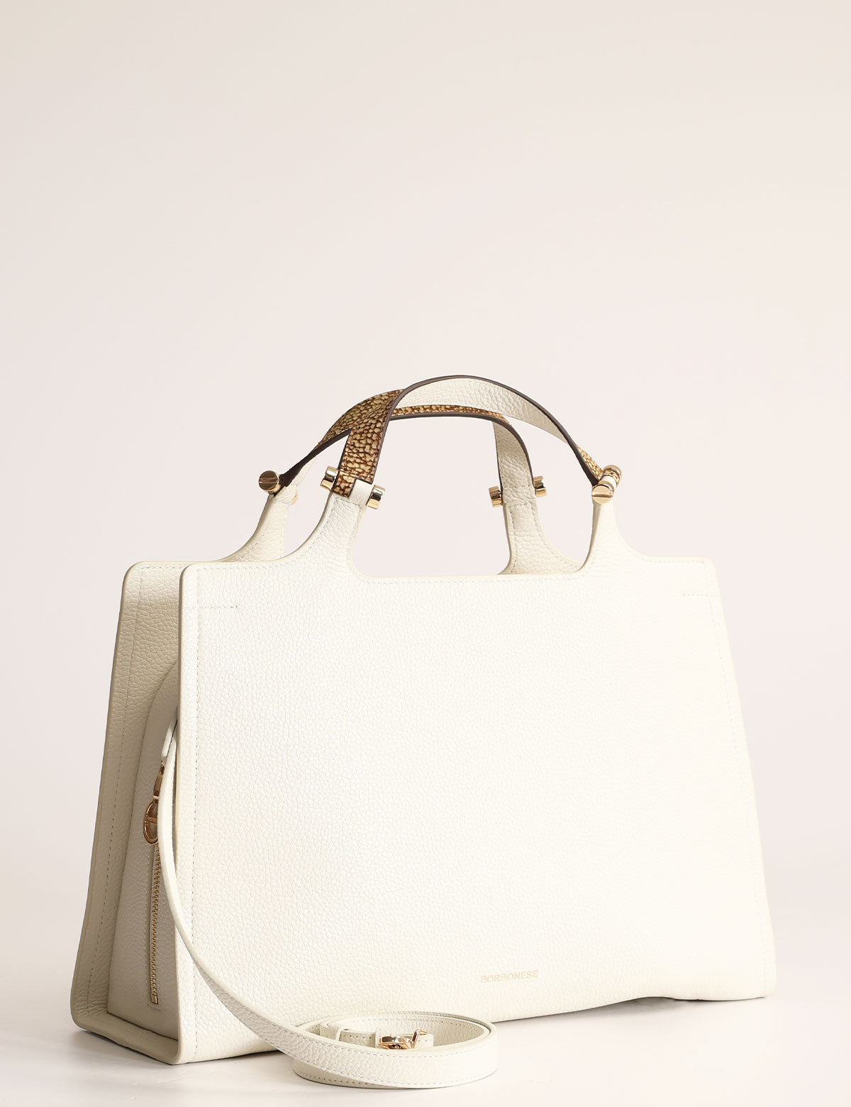 Borbonese Bolt Handbag with Shoulder Strap