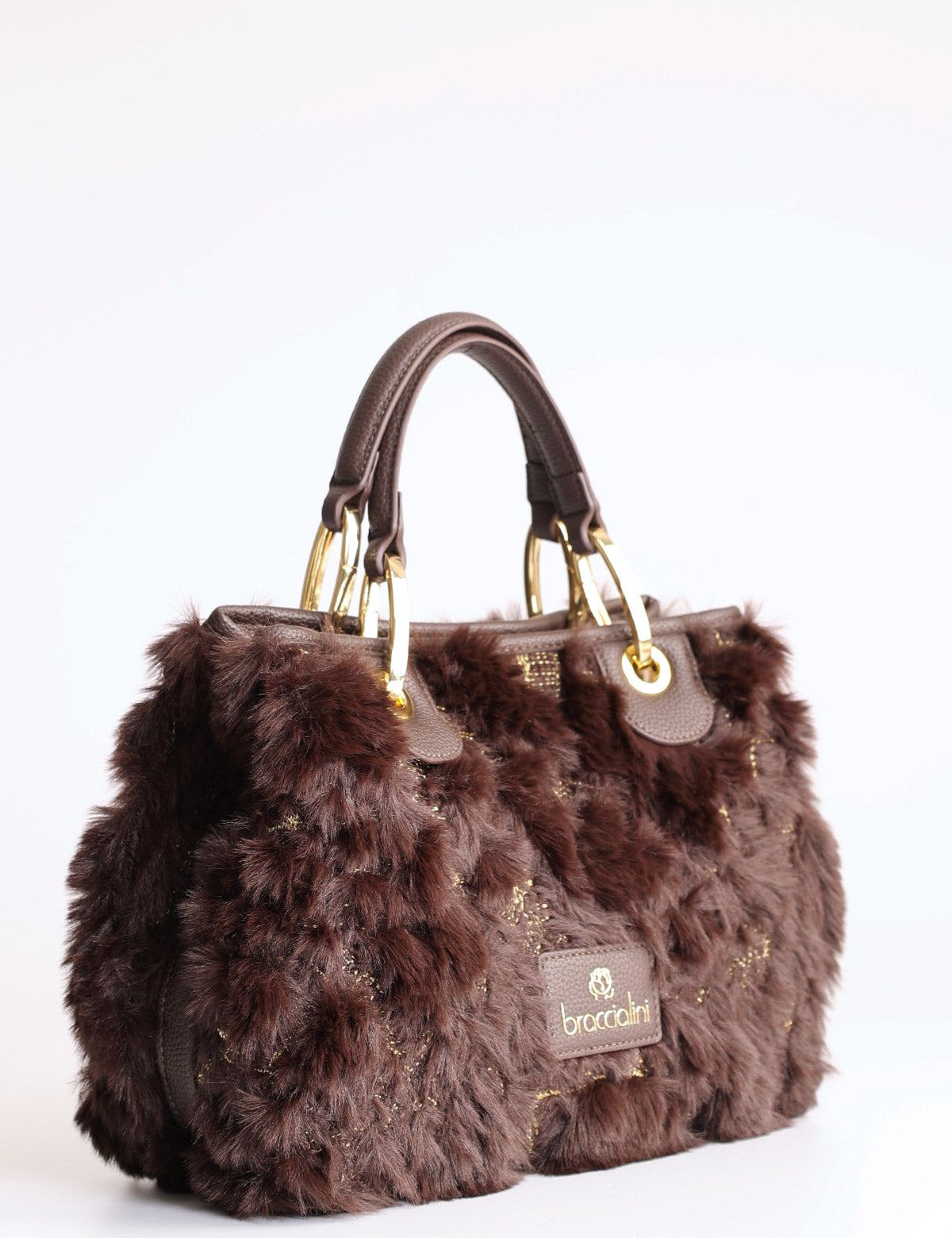 Braccialini Beth Fur bag with clutch