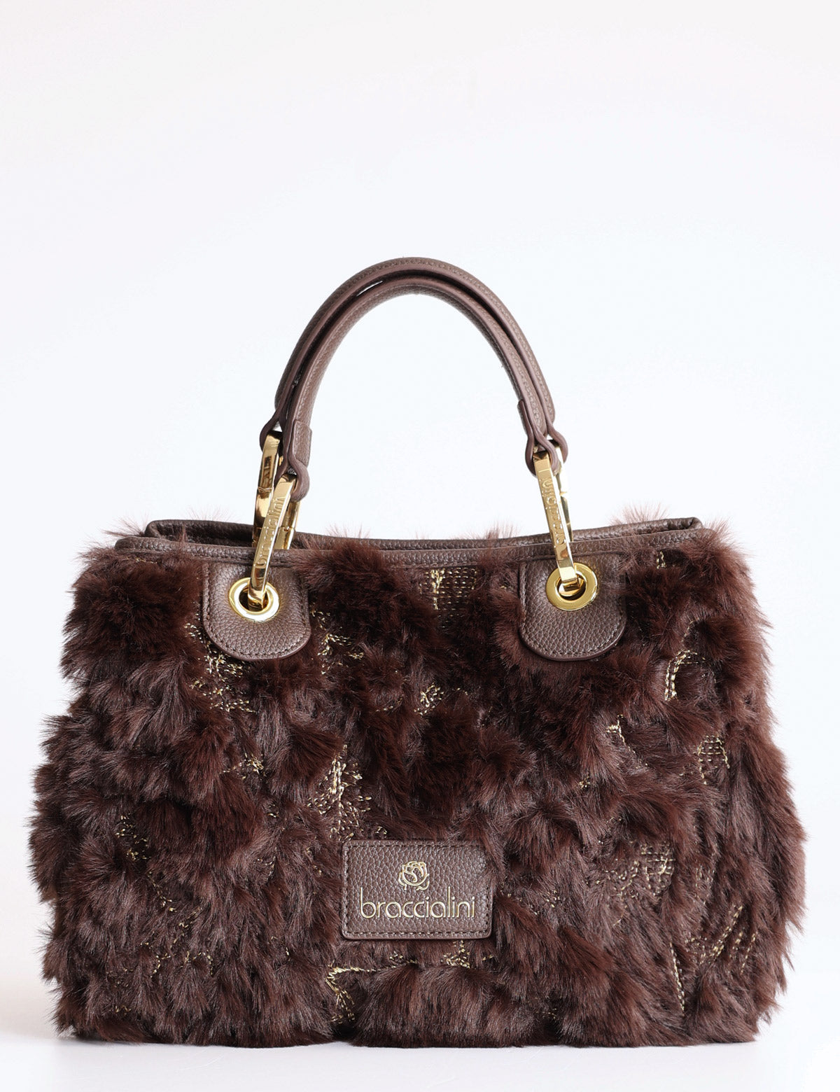 Braccialini Beth Fur bag with clutch