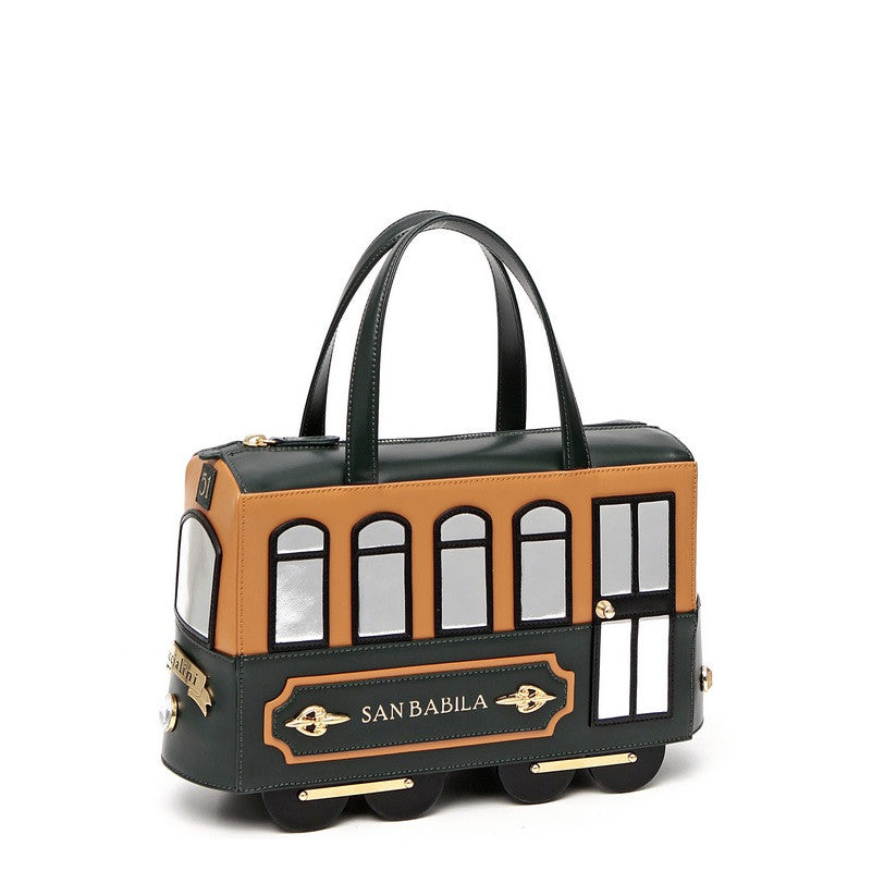 Braccialini-Tasche San Babila Straßenbahnthema