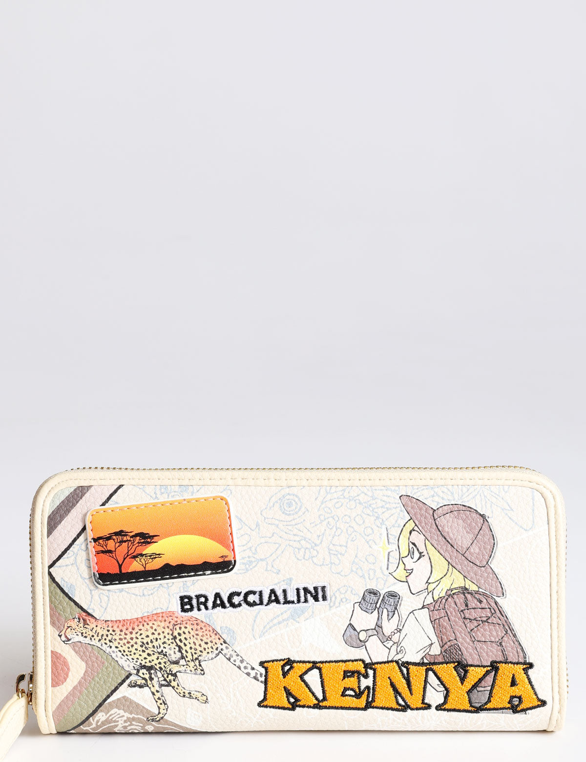 Braccialini Wallet Postcards Kenya