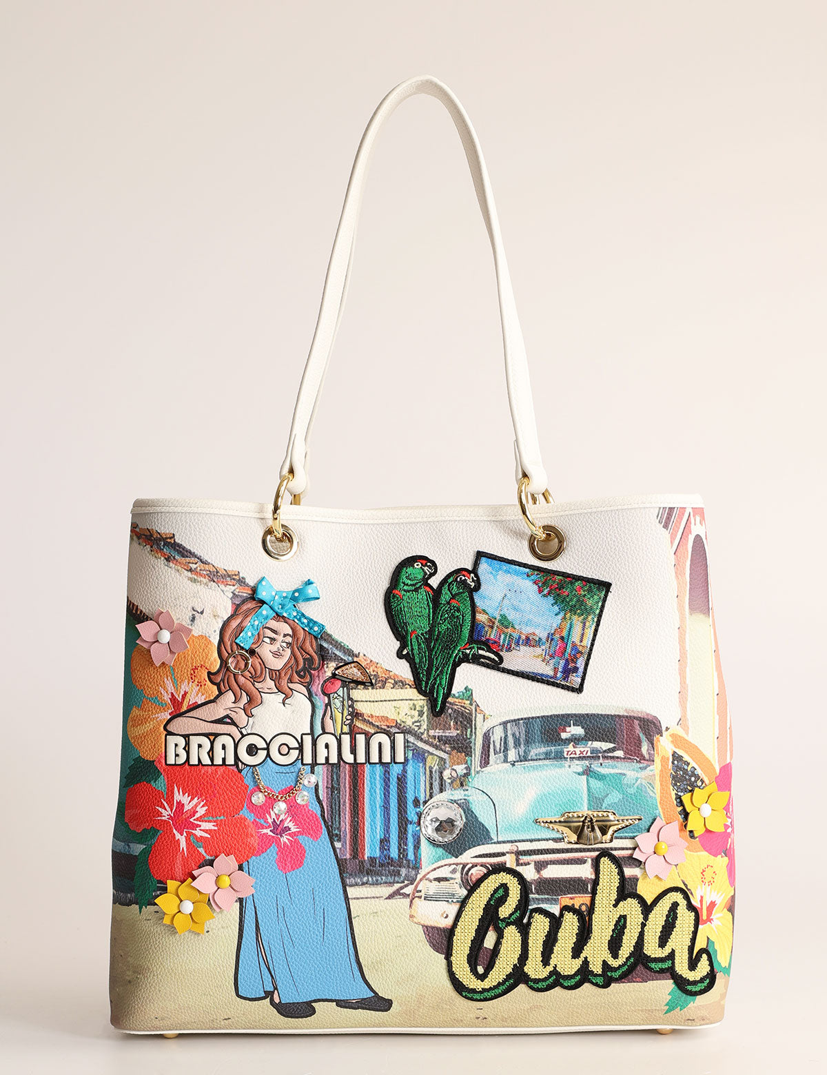 Braccialini Postcards Cuba Shoulder Bag