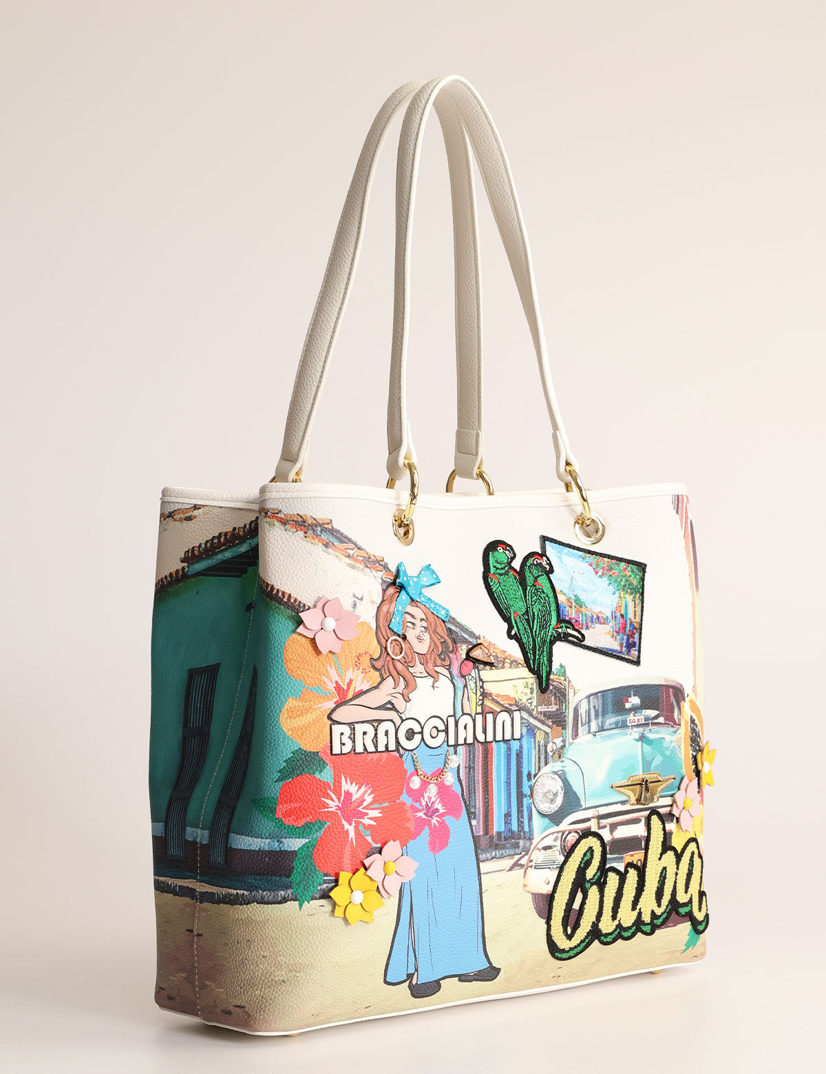 Braccialini Postcards Cuba Shoulder Bag