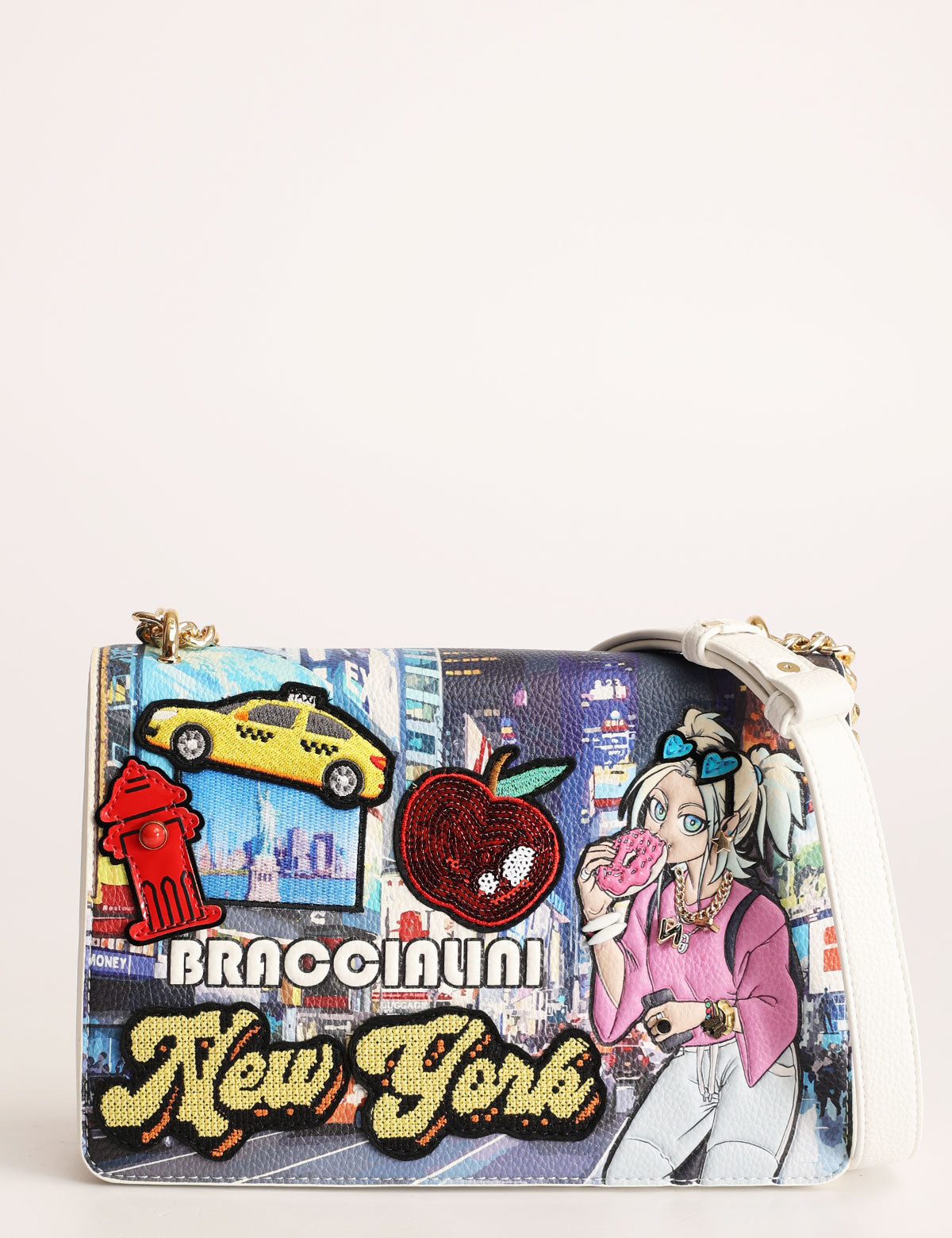 Braccialini New York Postcards Shoulder Bag