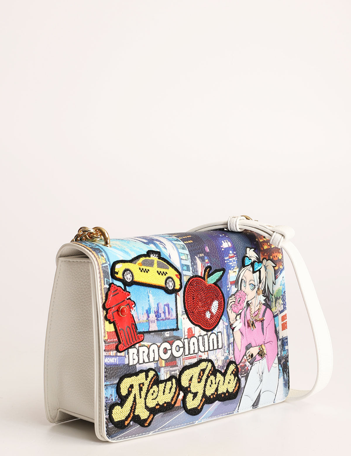 Braccialini New York Postcards Shoulder Bag