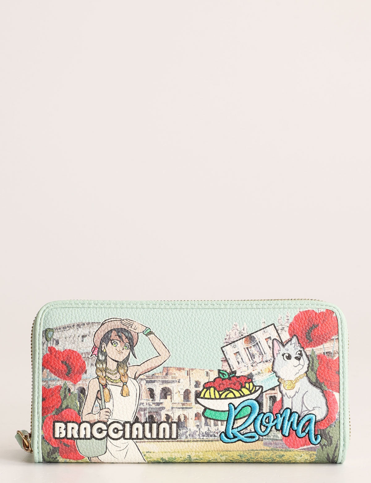 Braccialini Wallet Postcards Rome