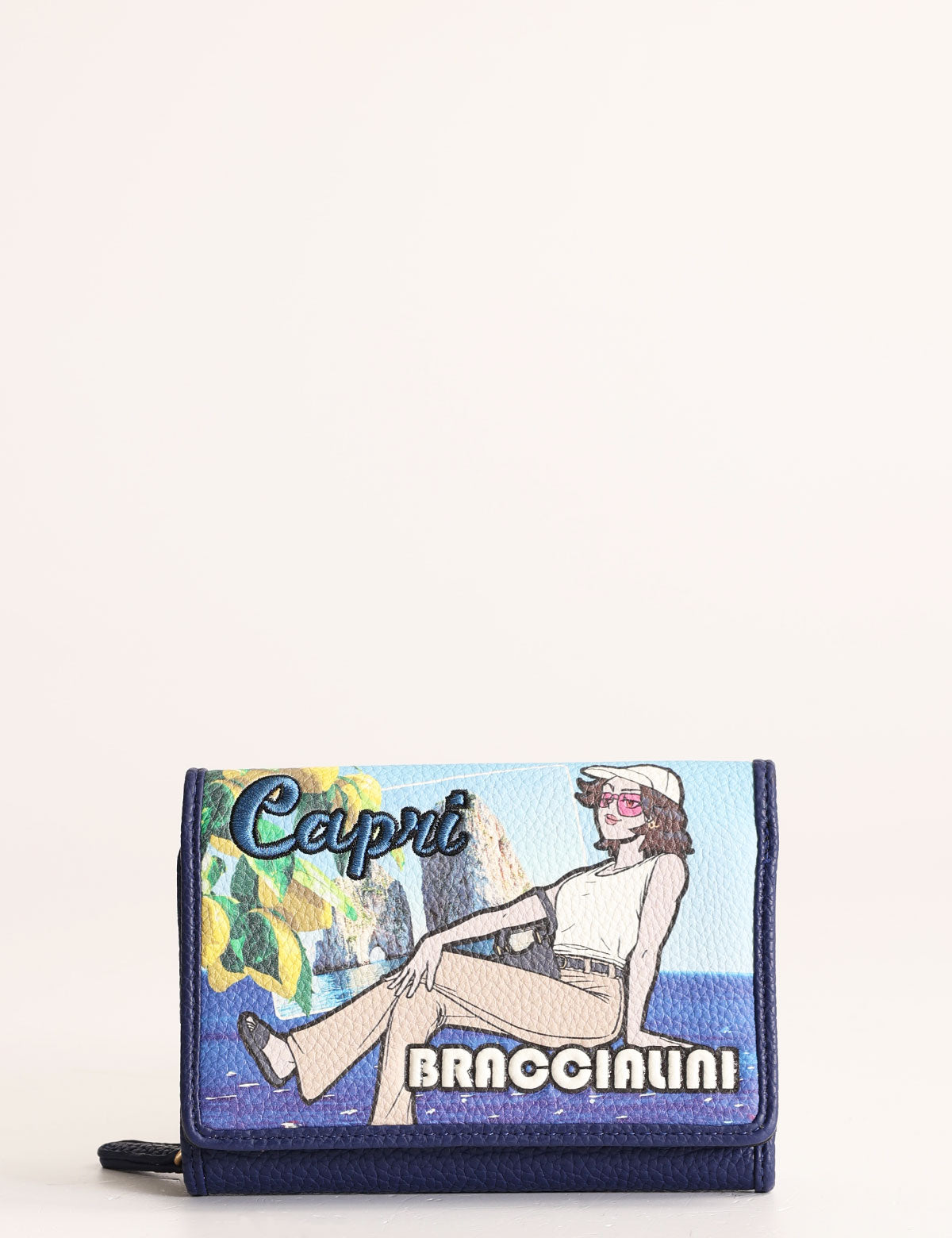 Braccialini Wallet Capri Postcards externe Geldbörse