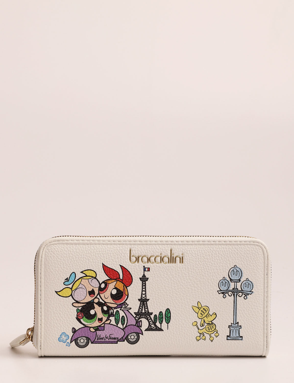 Braccialini Voyage Wallet Powerpuff Girls Eiffel Tower