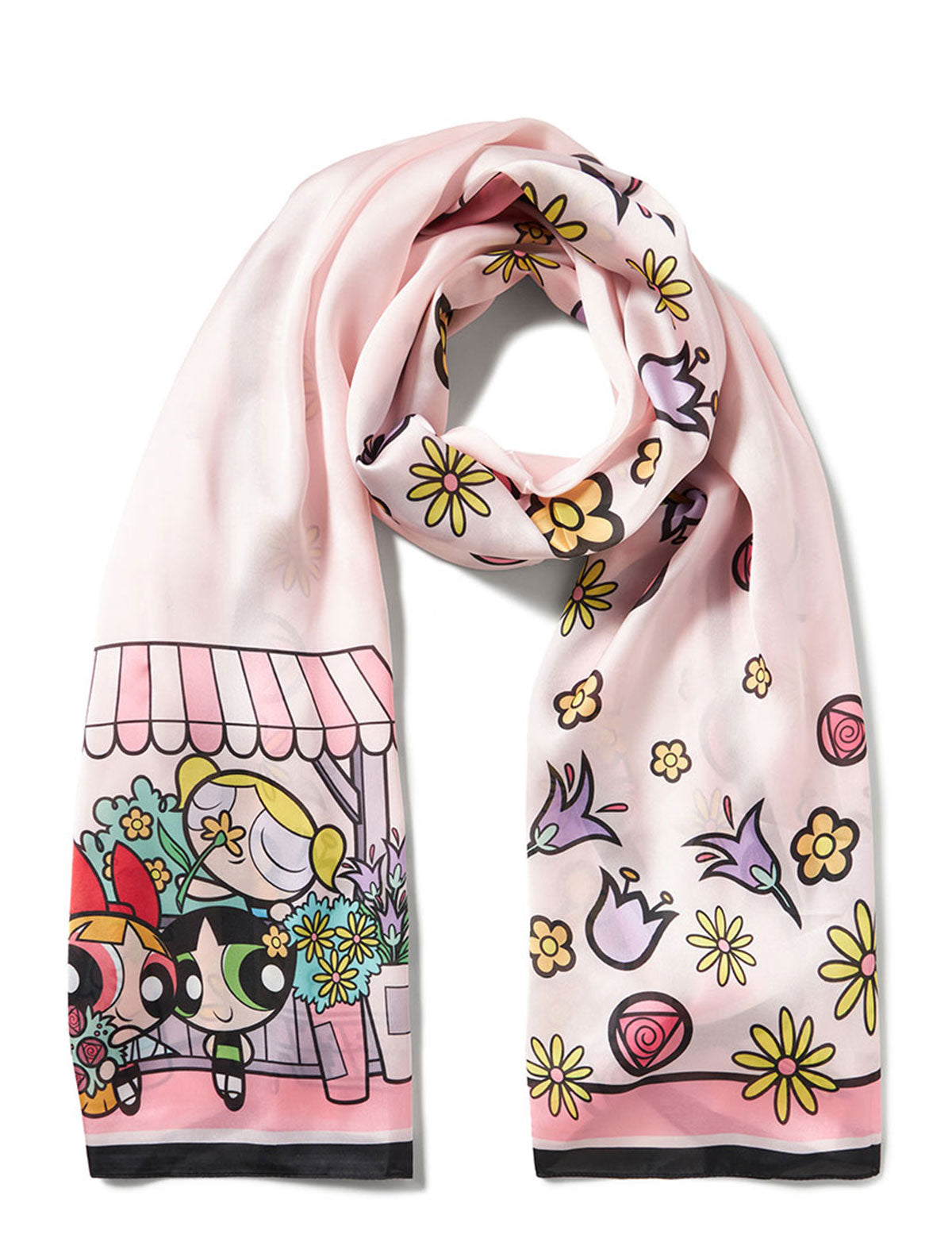 Braccialini Powerpuff Girls Flowers Scarf