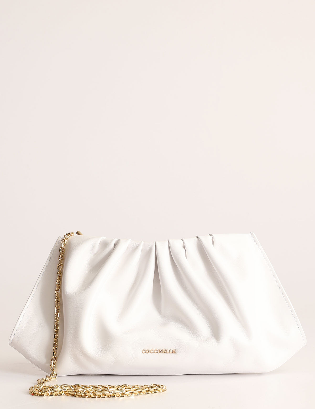 Coccinelle Drap Smooth small clutch with shoulder strap