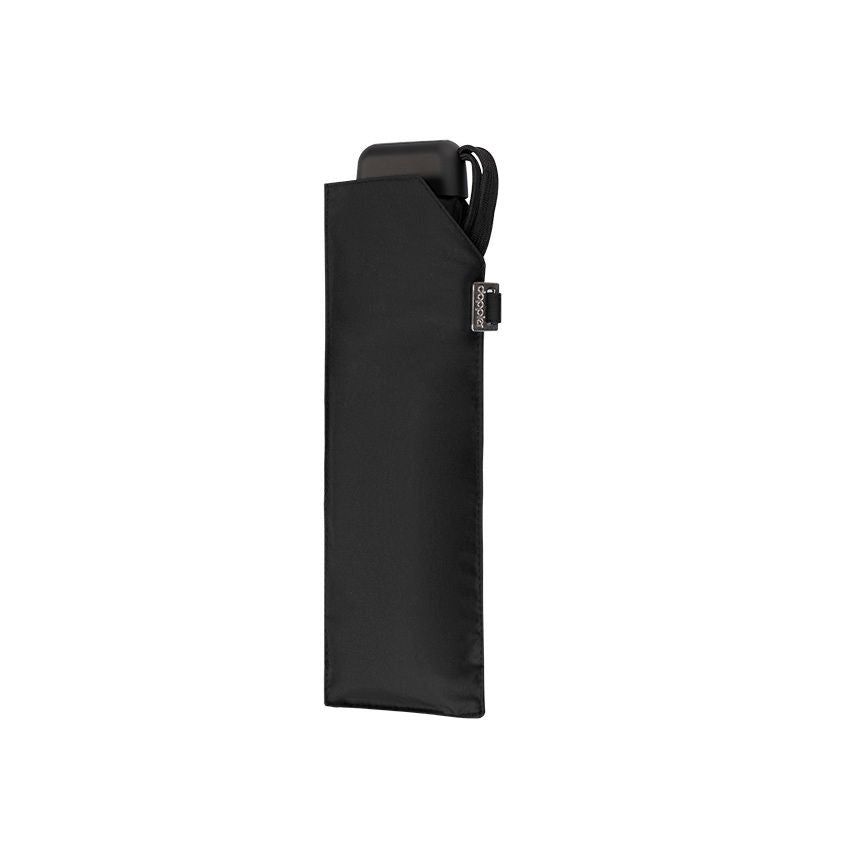 Doppler Carbonsteel Mini Slim Black short umbrella