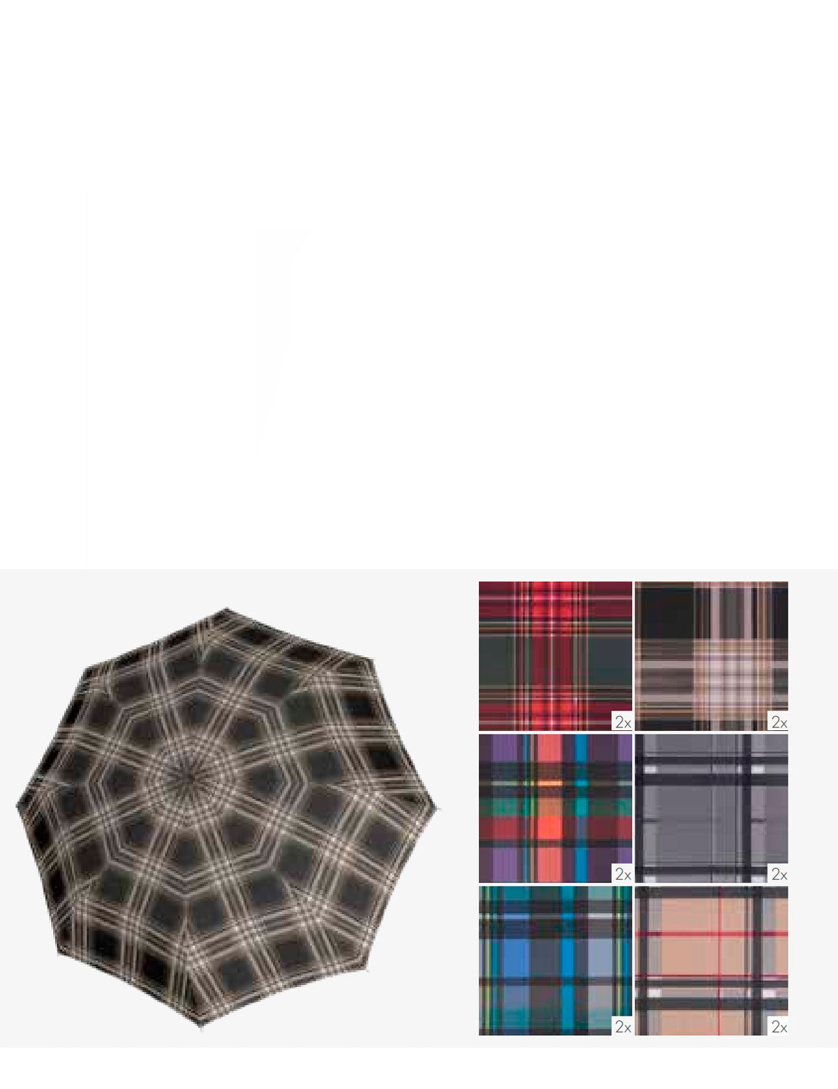 Derby Hit Magic Check Assorted Umbrella