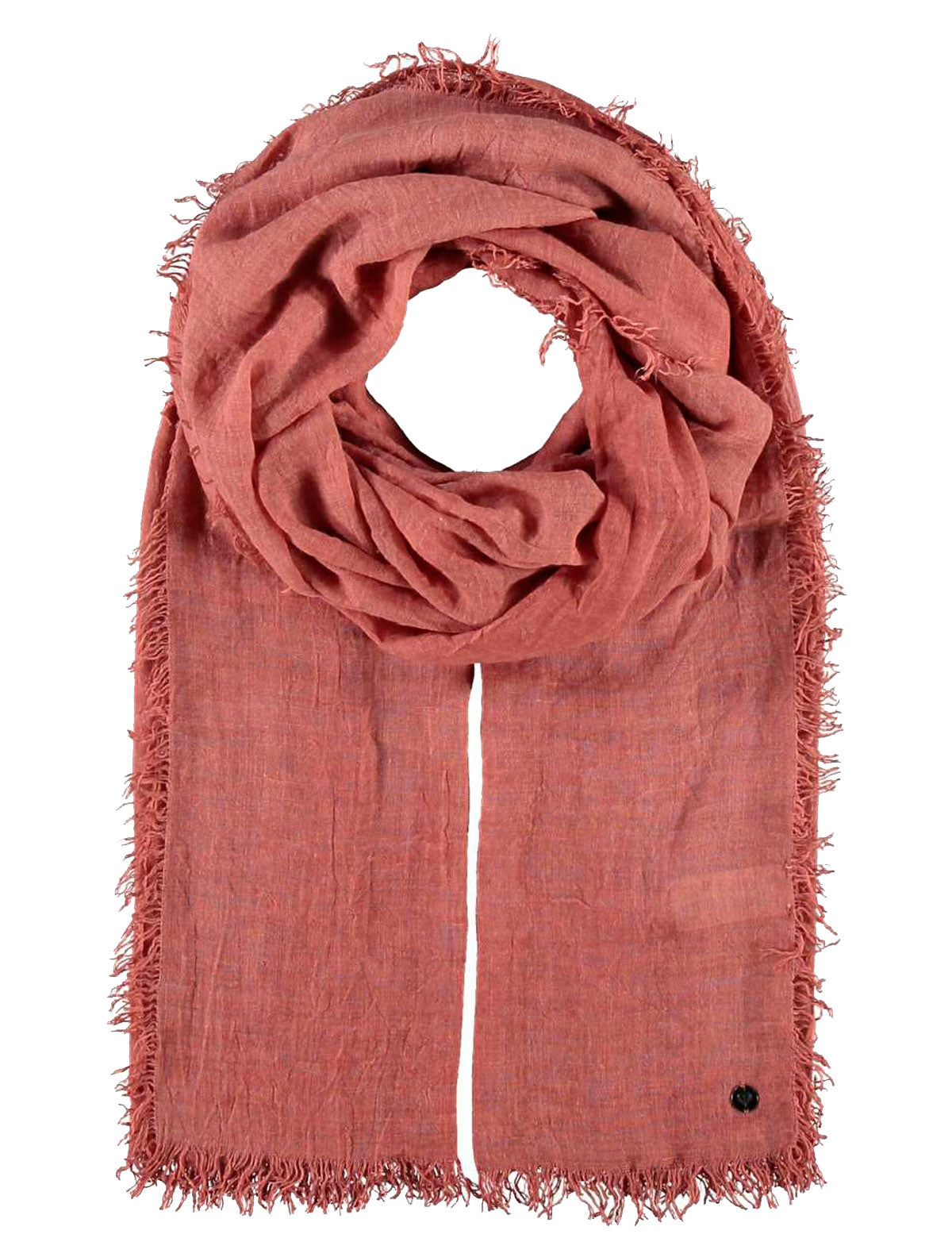 Solid color Fraas stole with fringed edges