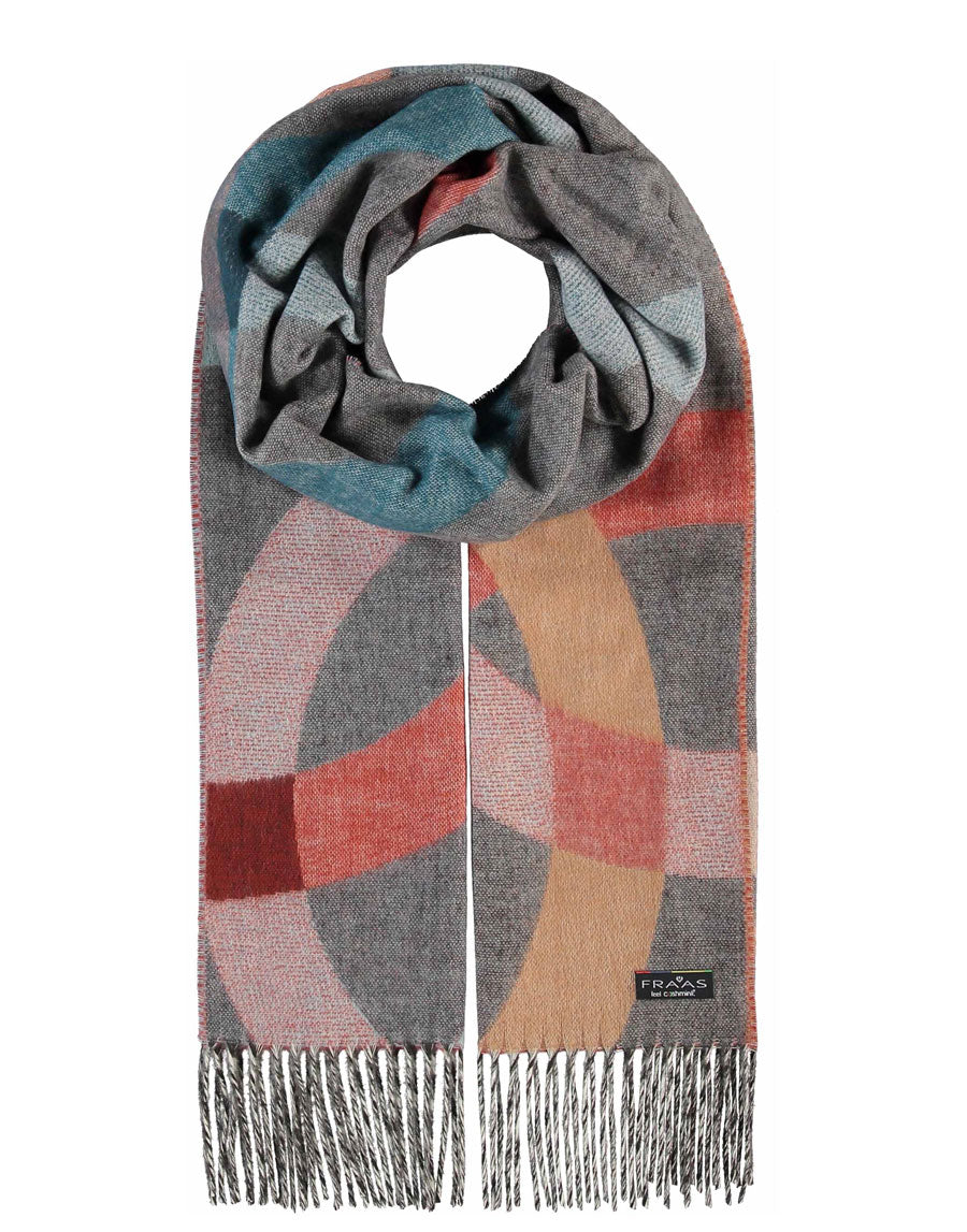 Fraas Buckingham Palace Cashmink® Scarf with Circle Print