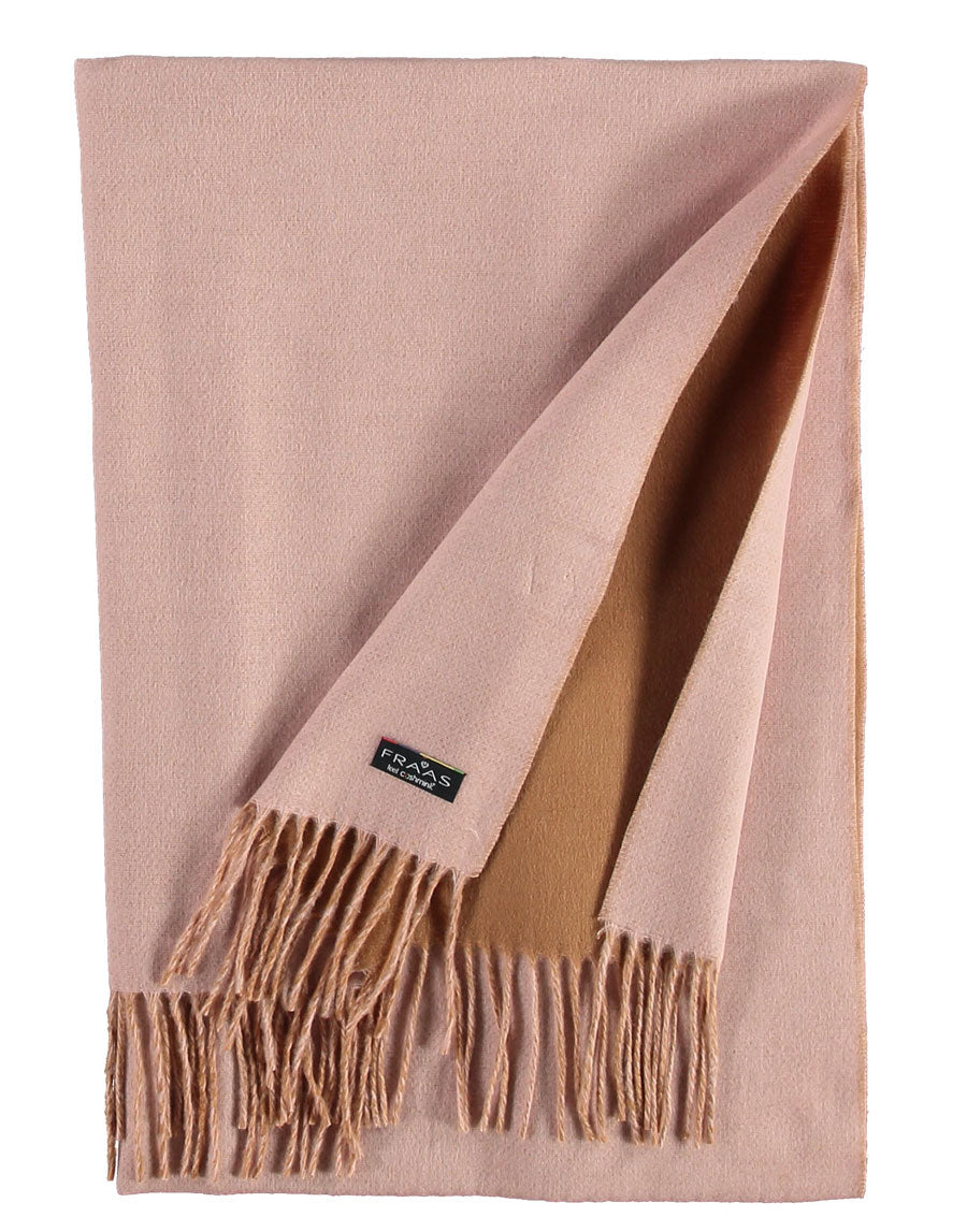 Fraas two-tone scarf in Cashmink® with fringes