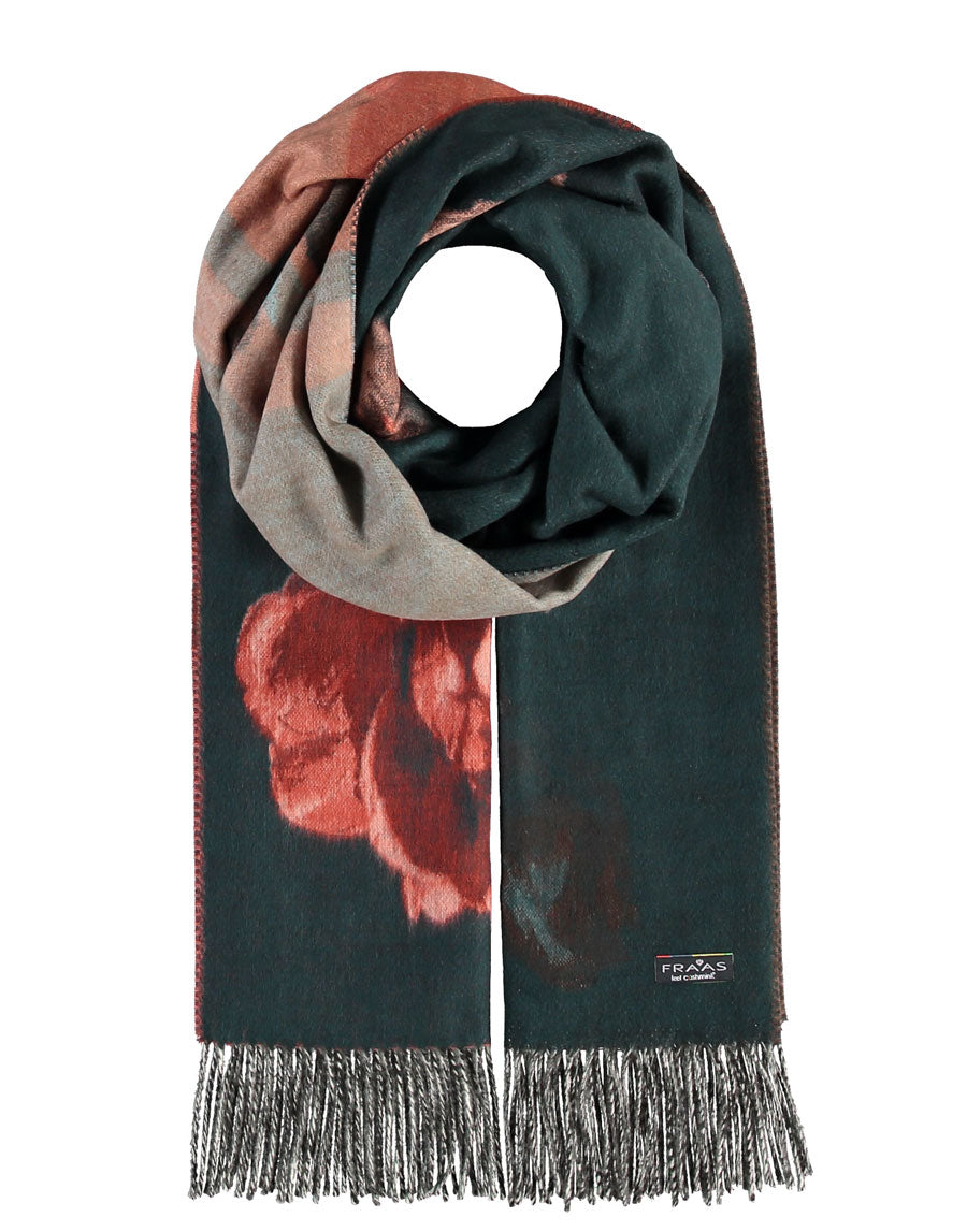 Fraas Buckingham Palace scarf with rose print