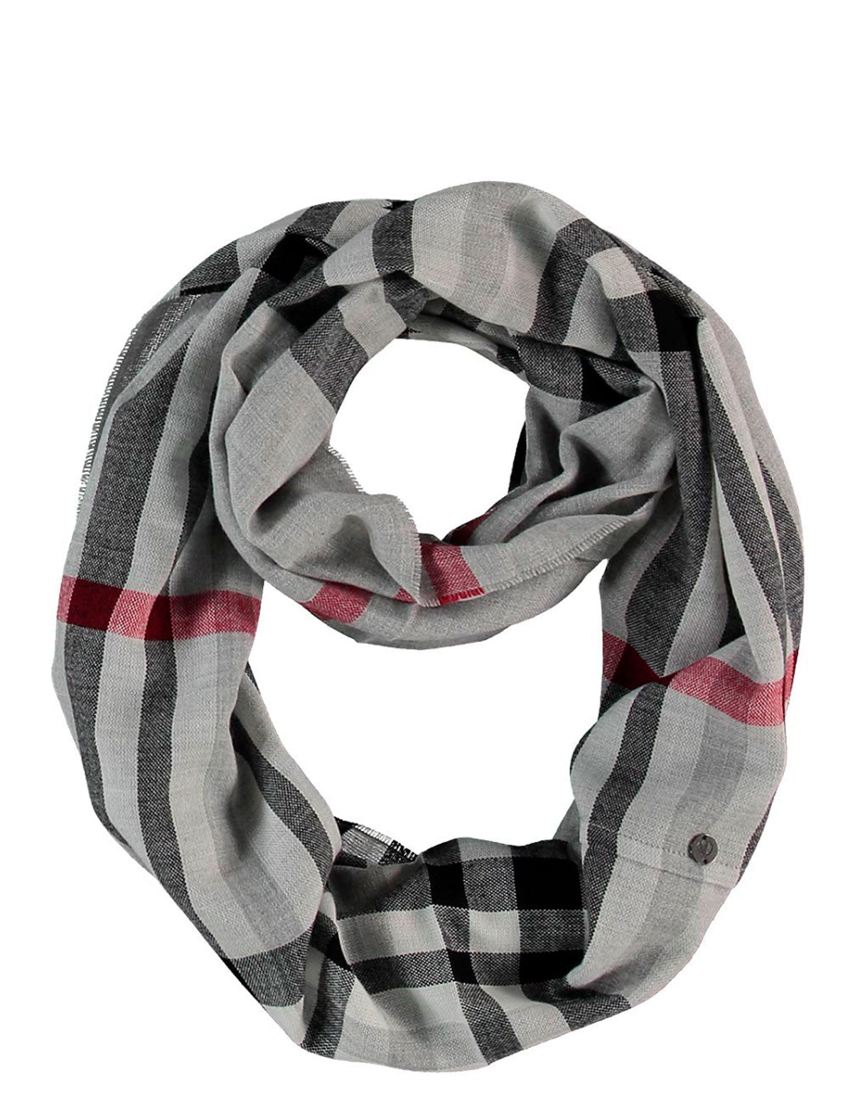 Fraas Checked Loop Scarf