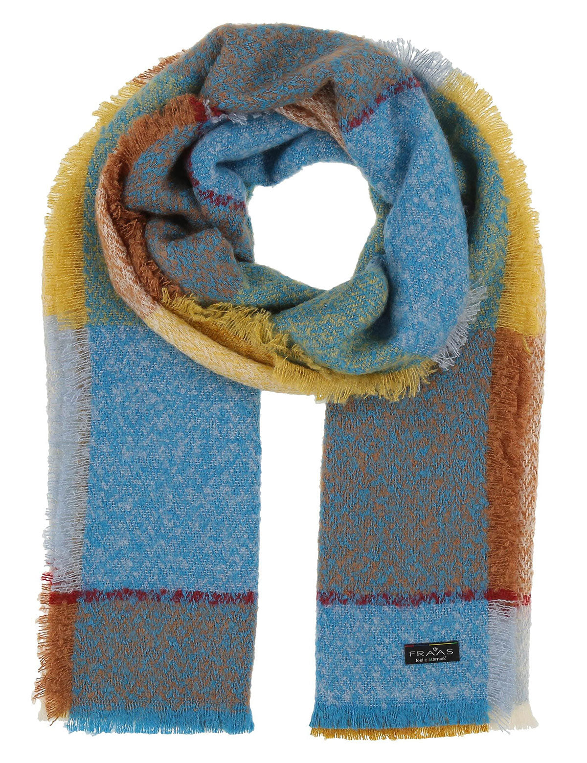 Fraas Cashmink checked scarf