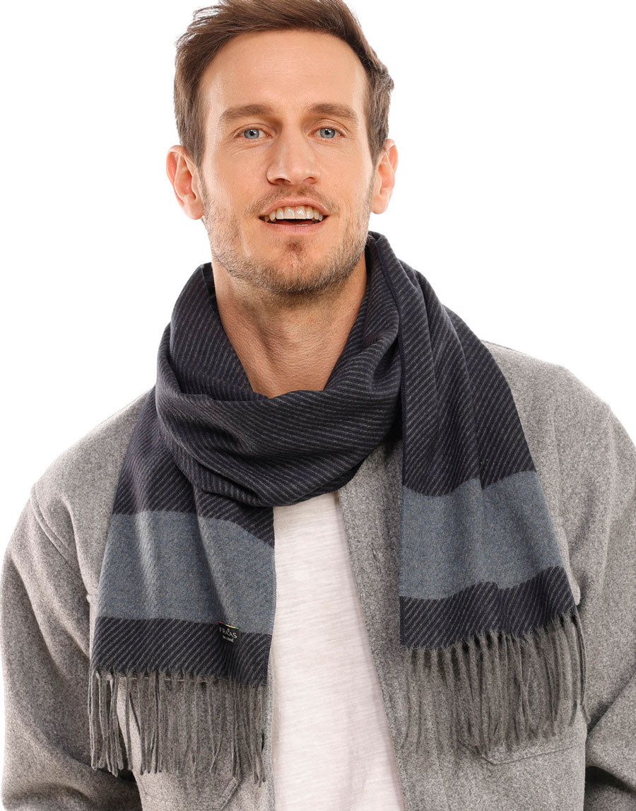 Fraas Cashmink® Scarf with Contrast Stripe