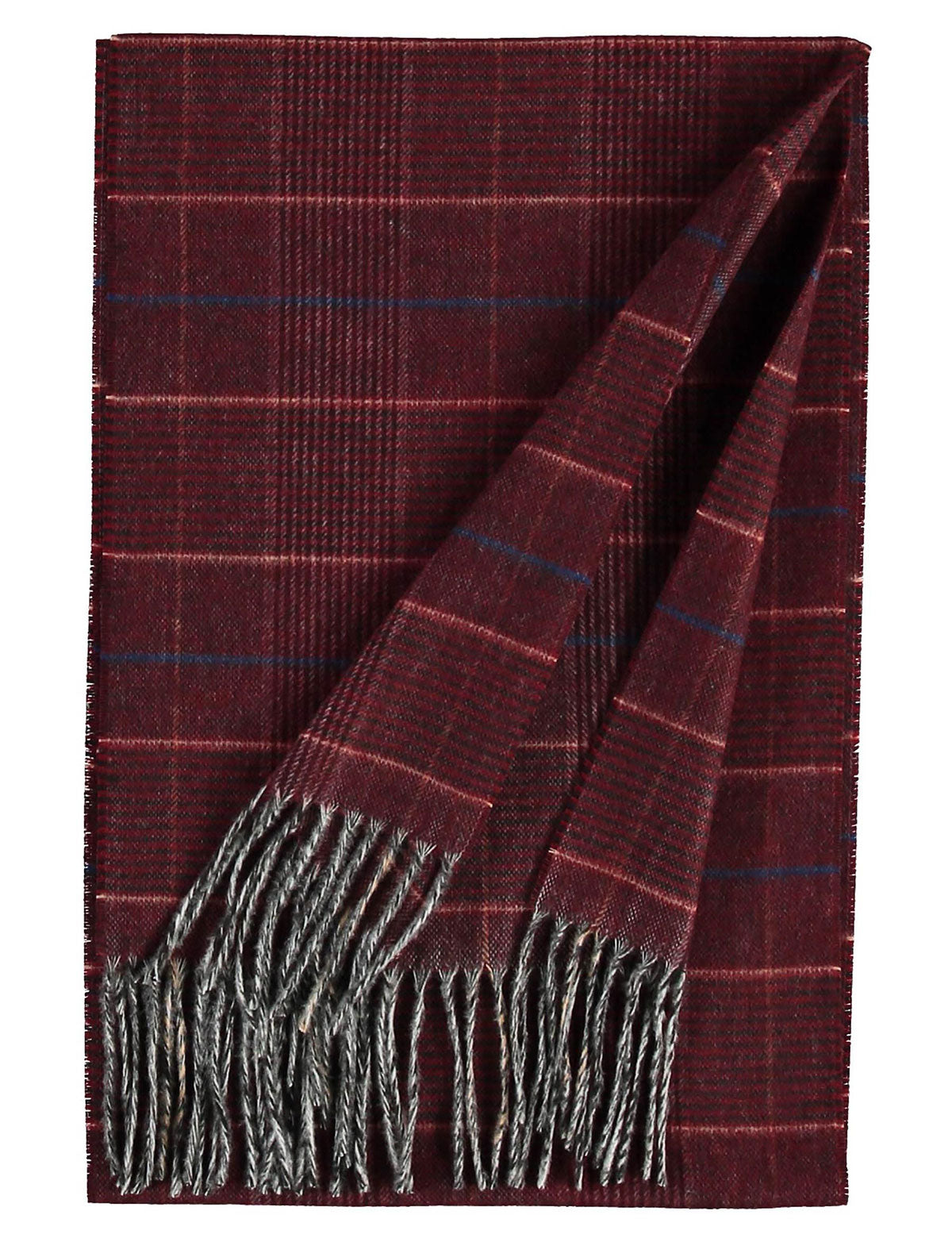 Fraas Cashmink scarf with tartan pattern